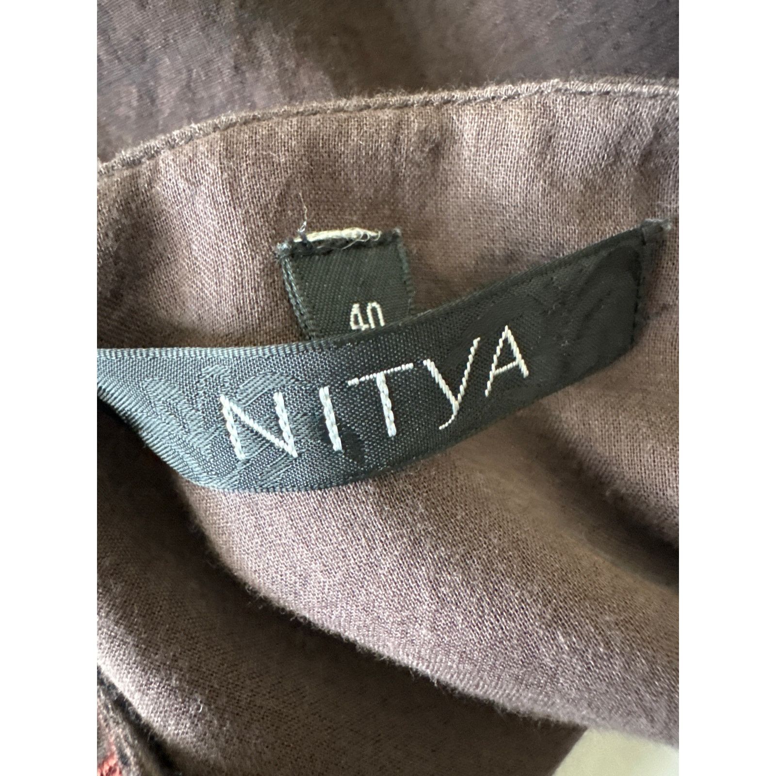 Other NITYA Embroidered Indian Inspired Blouse 100% Cotton Size 40 Size S / US 4 / IT 40 - 8 Thumbnail