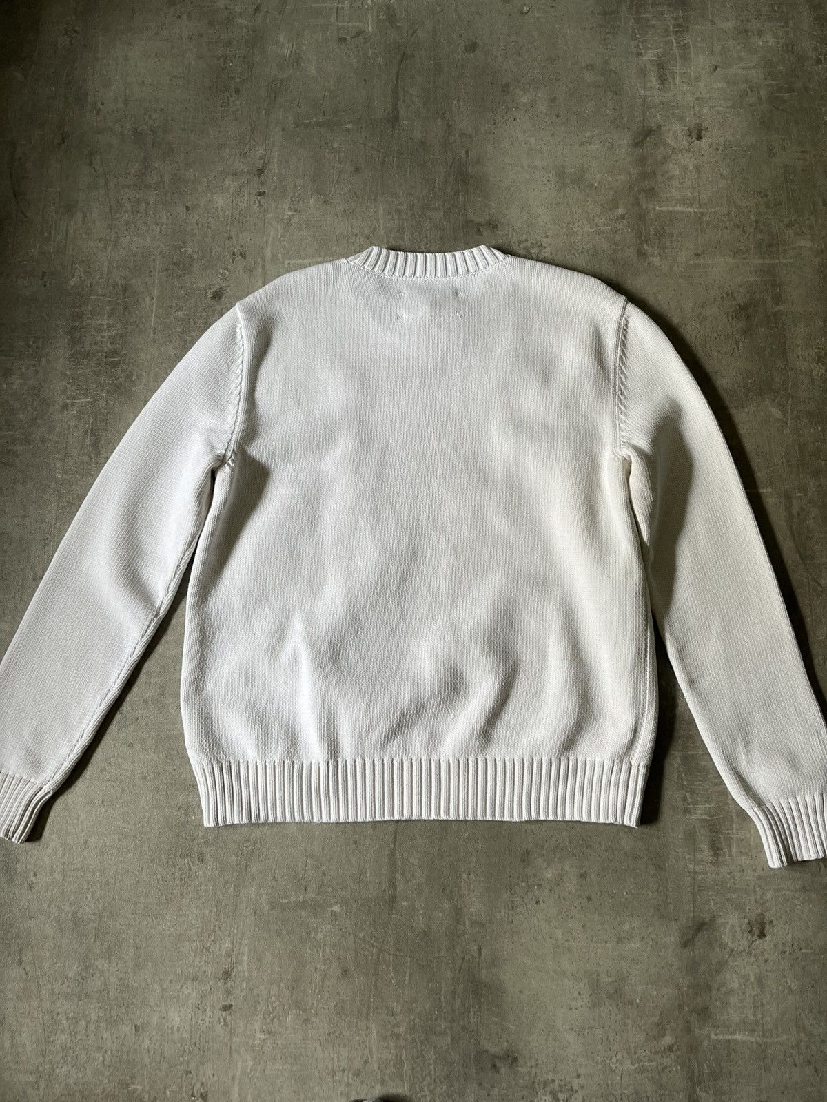 Maison Margiela Maison Margiela S/S 20 tag on chest white sweater rare Size US L / EU 52-54 / 3 - 10 Thumbnail