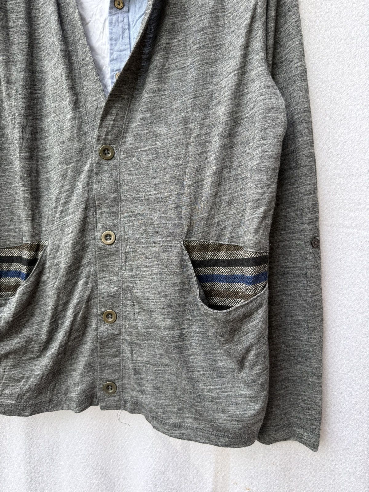 Japanese Brand Double layer shirt cardigan hoodie Size US M / EU 48-50 / 2 - 4 Thumbnail