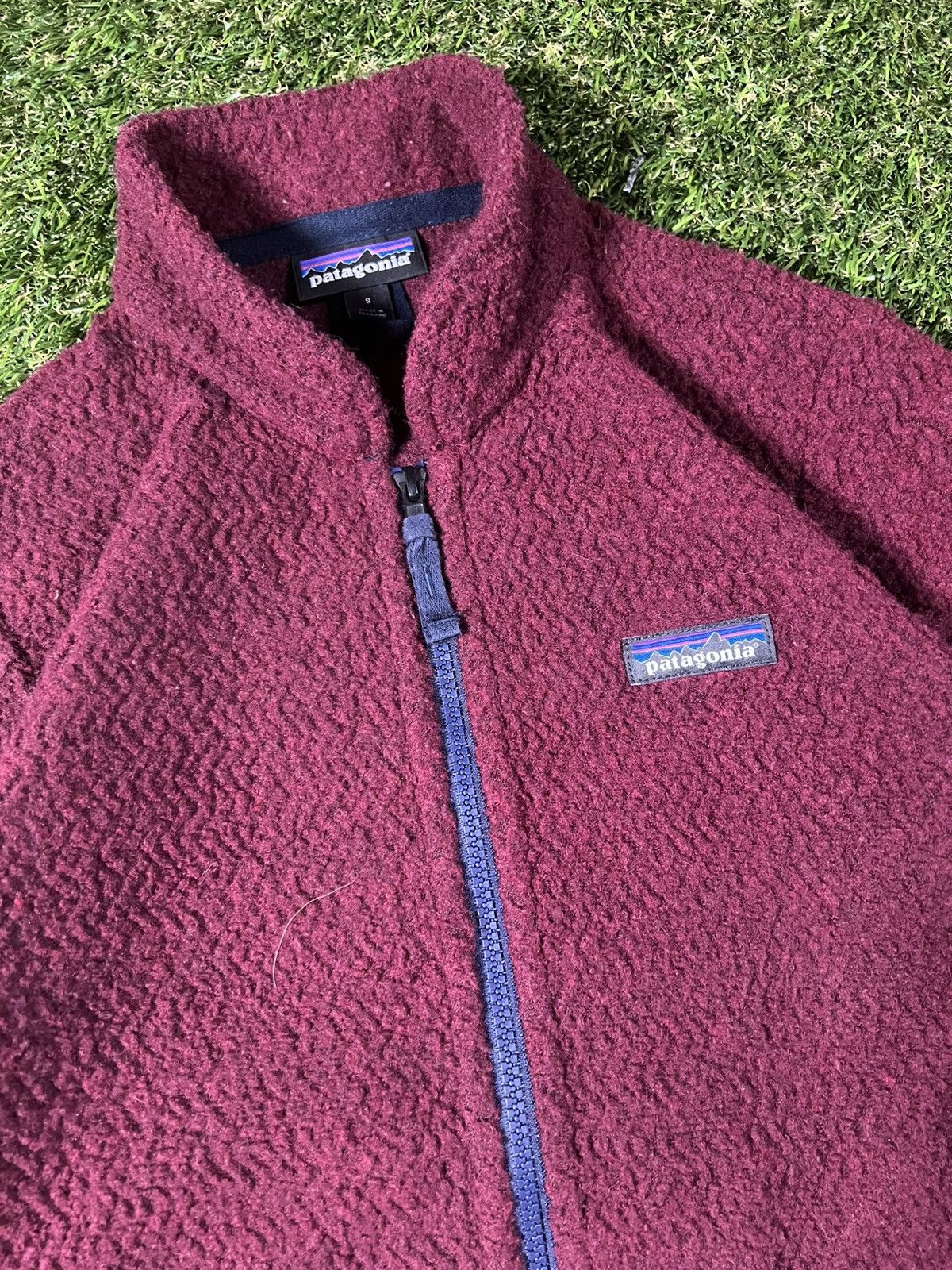 Patagonia Vintage Y2k Burgundy Patagonia Fleece Pullover Fall Jacket Size US S / EU 44-46 / 1 - 2 Thumbnail