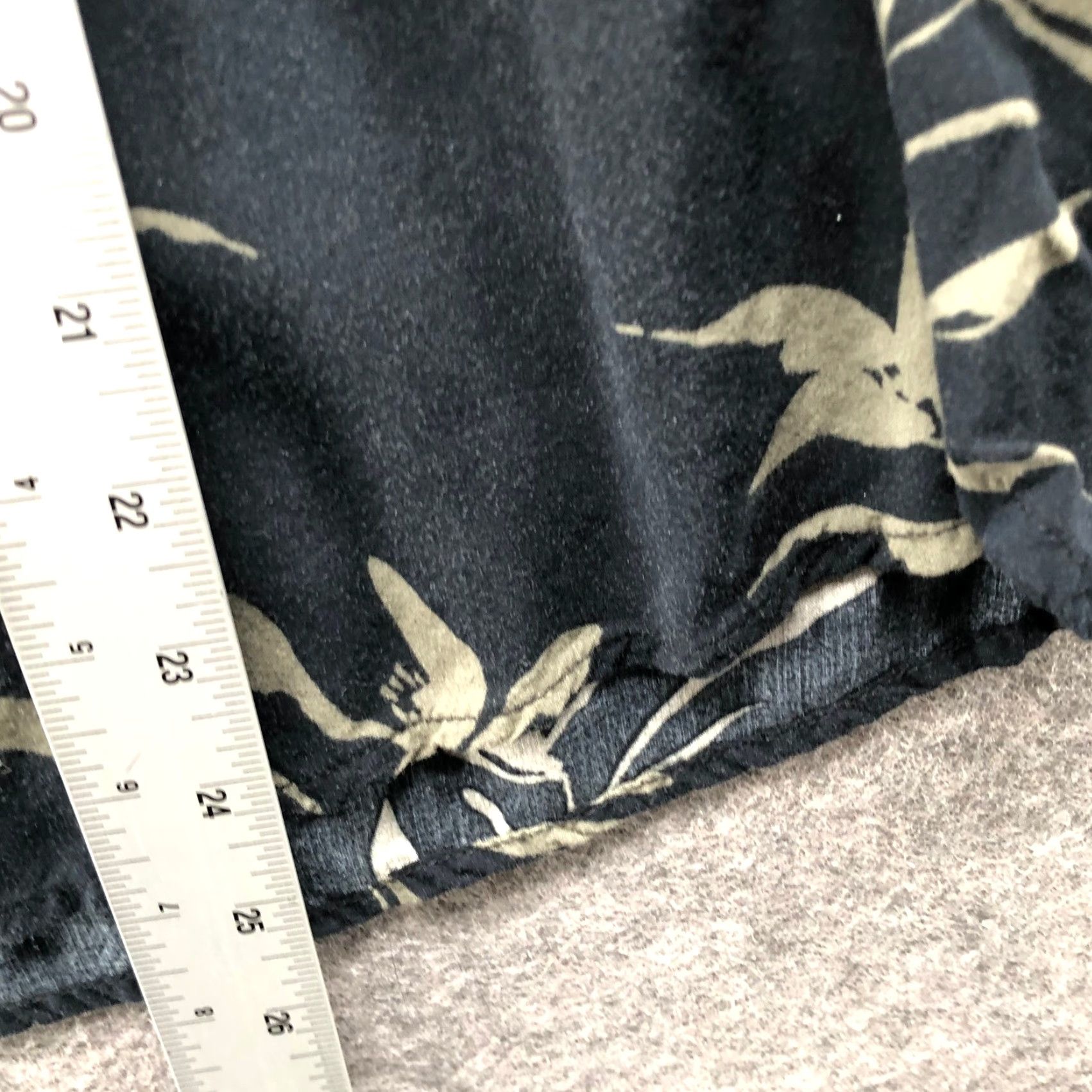 Gap VINTAGE Gap Palm Print Tank Top Womens L Black Sage Green Rayon Scoop Neck Hawaiian Size L / US 10 / IT 46 - 7 Thumbnail