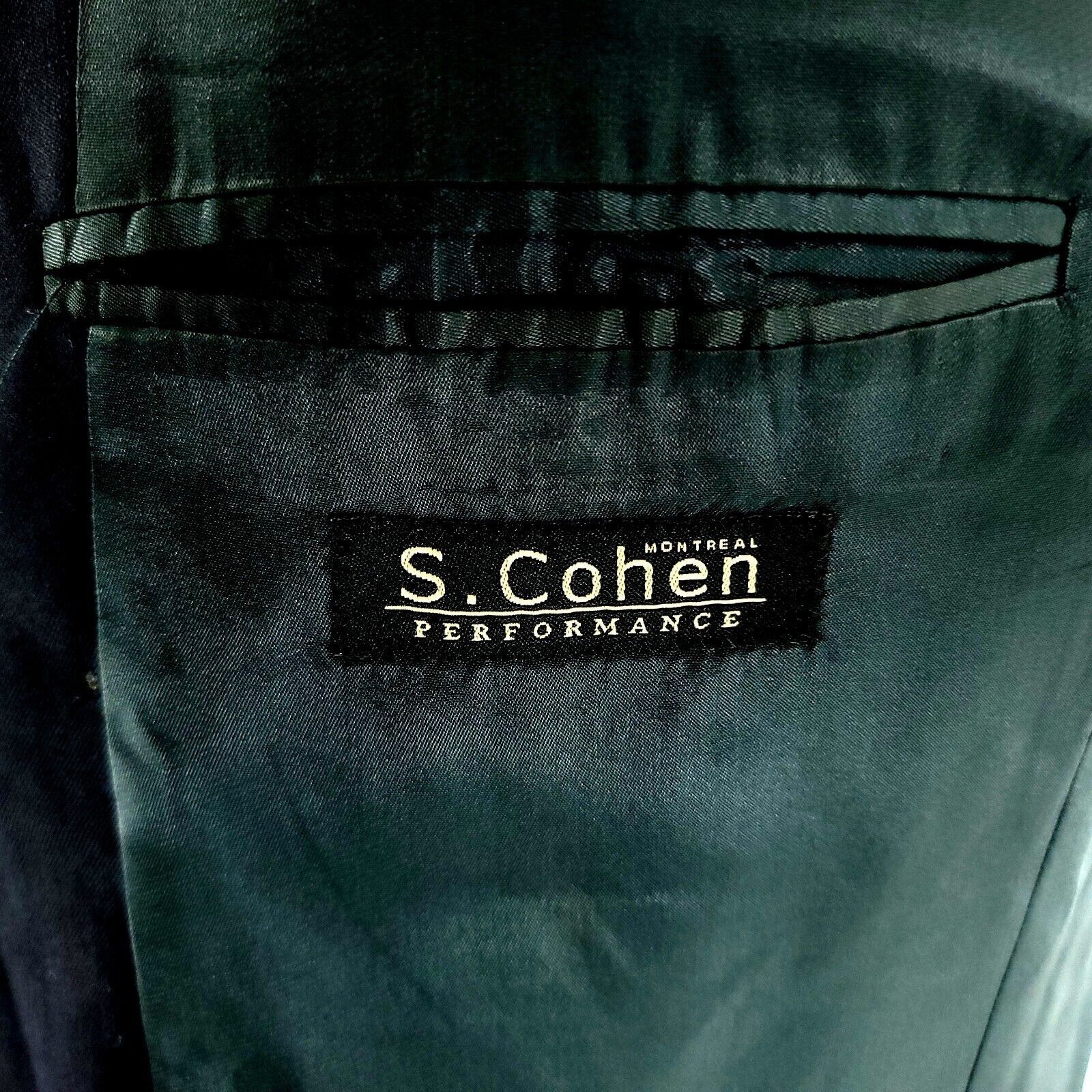 Designer DAMAGED S. Cohen Performance 3 Brown Button Blazer 42R Blue Size 42R - 10 Thumbnail