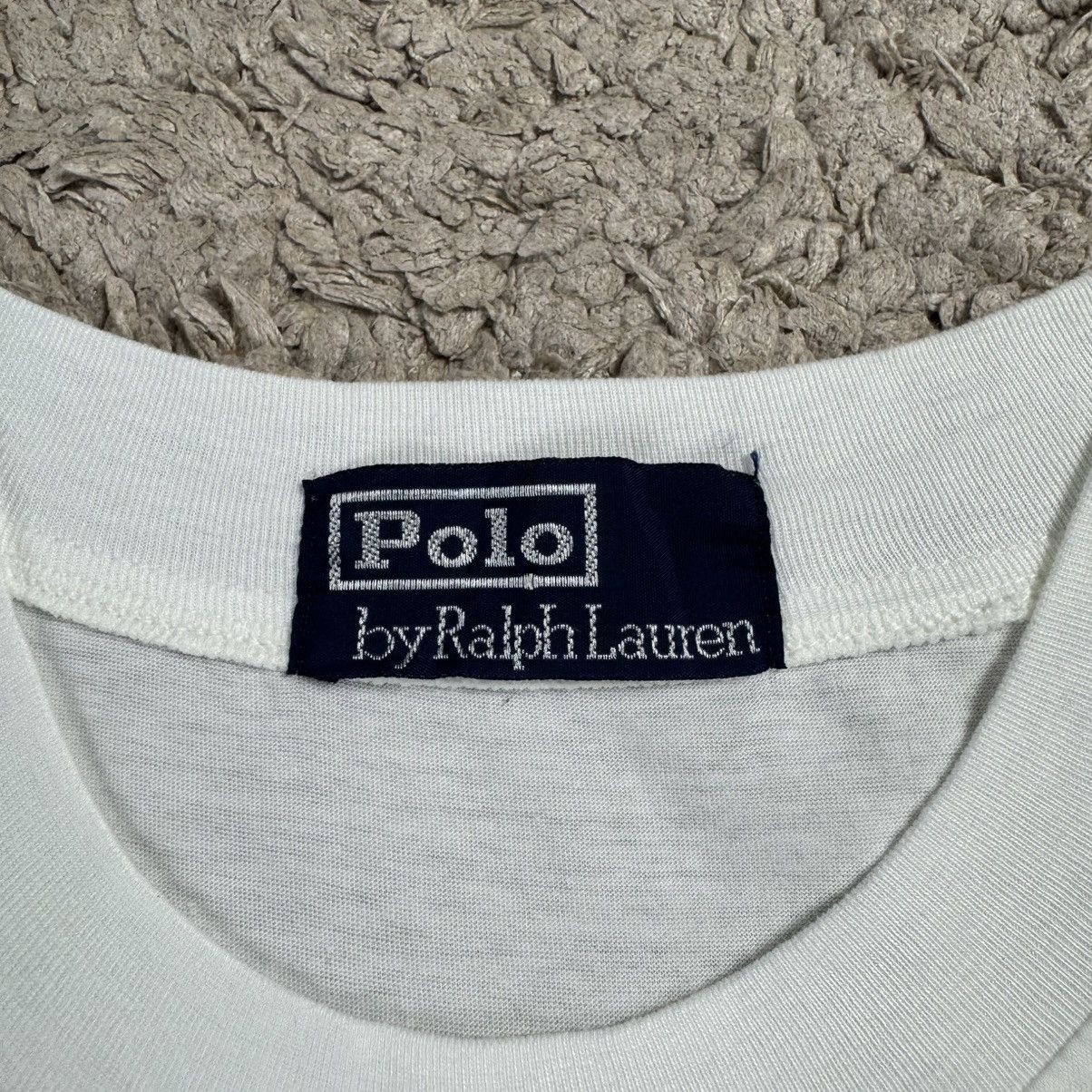 Polo Ralph Lauren Vintage Rare Polo Ralph Lauren Tag Logo T-shirt Size US L / EU 52-54 / 3 - 18 Thumbnail