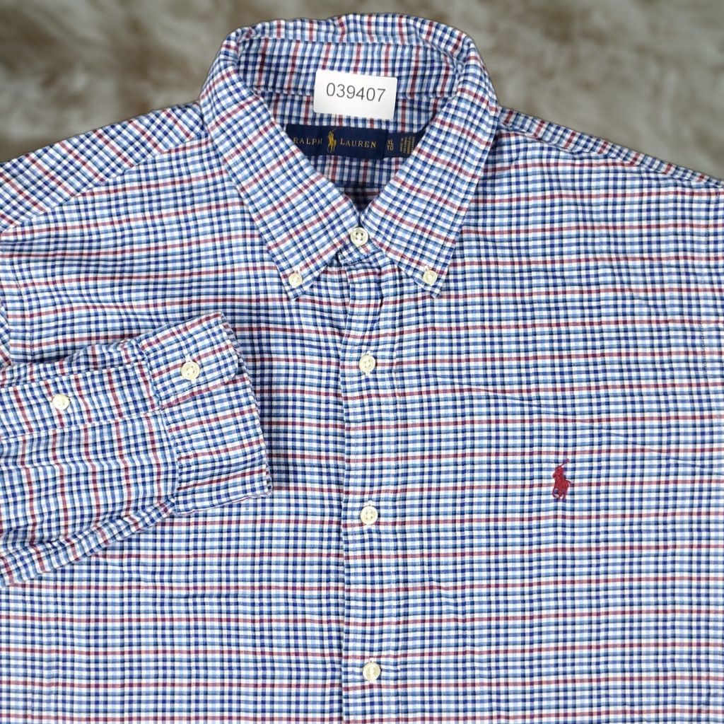 Ralph Lauren Ralph Lauren Shirt Mens XL Blue Check Pony Button-Down Long Sleeve Shirt Size US XL / EU 56 / 4 - 1 Thumbnail