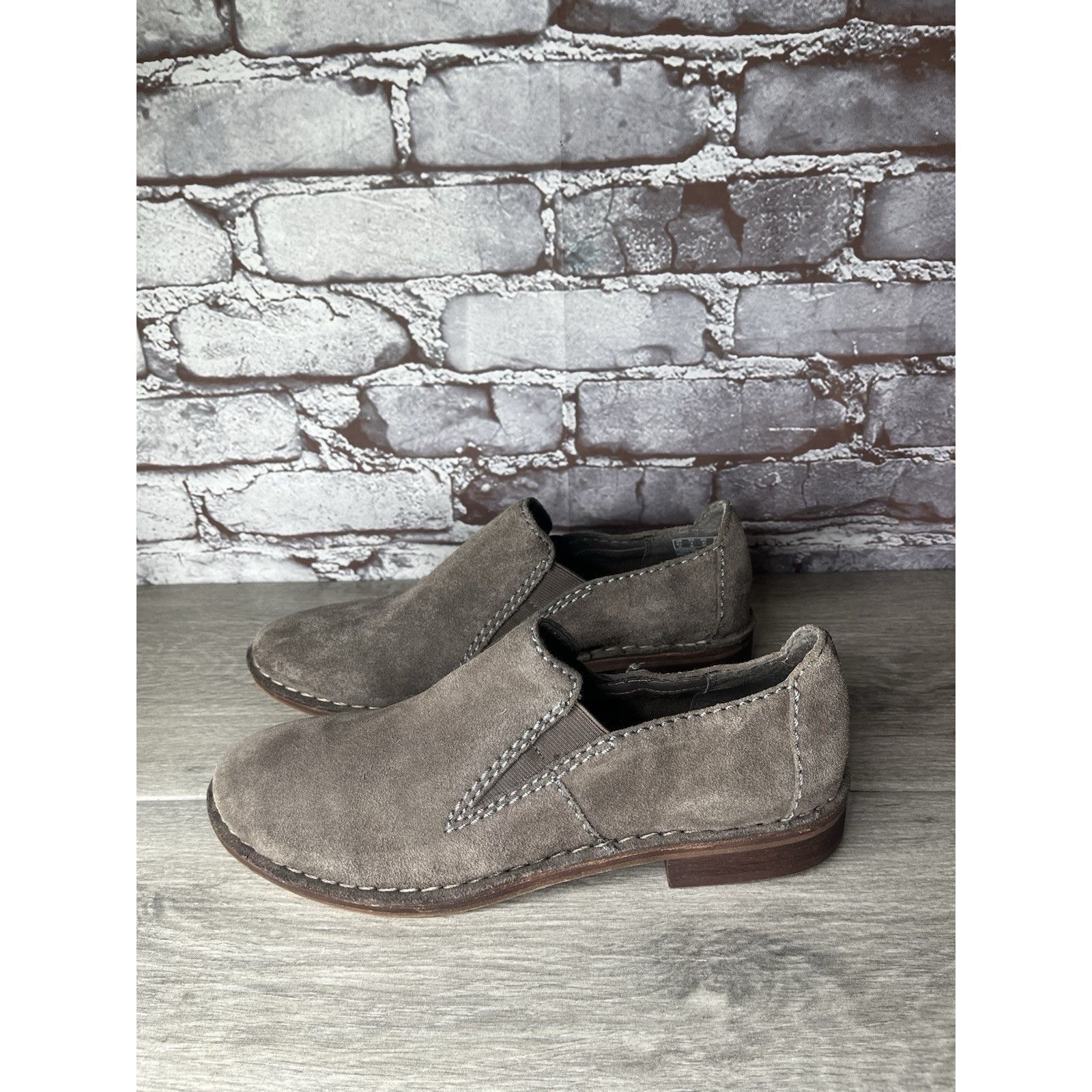 Clarks Clarks Somerset Gray Suede Leather Loafers Ankle Booties Wom Size US 9 / IT 39 - 18 Thumbnail