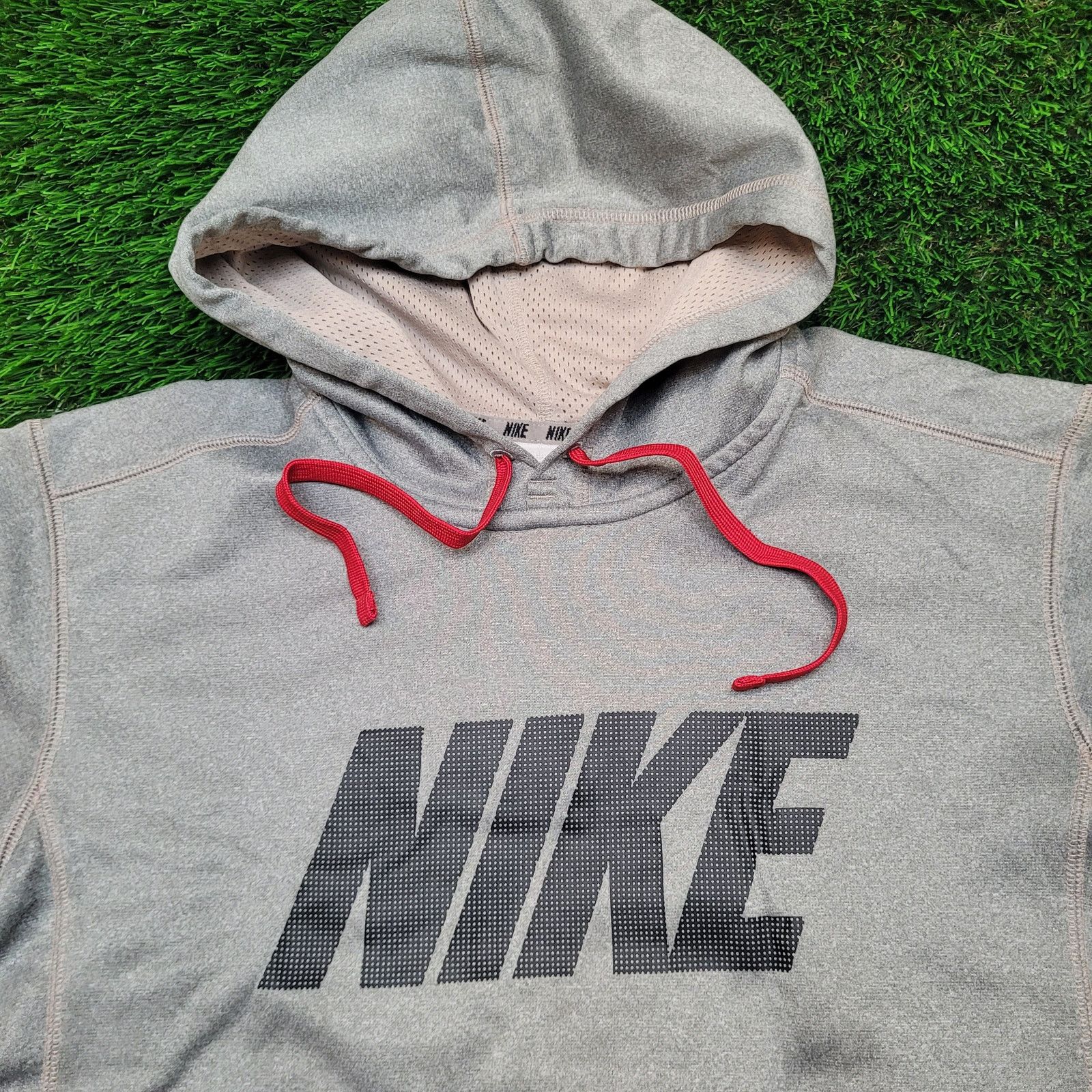 Nike Nike Therma-FIT Hoodie L (Tag S) Spell Out Sweatshirt Y2K Size US L / EU 52-54 / 3 - 2 Thumbnail