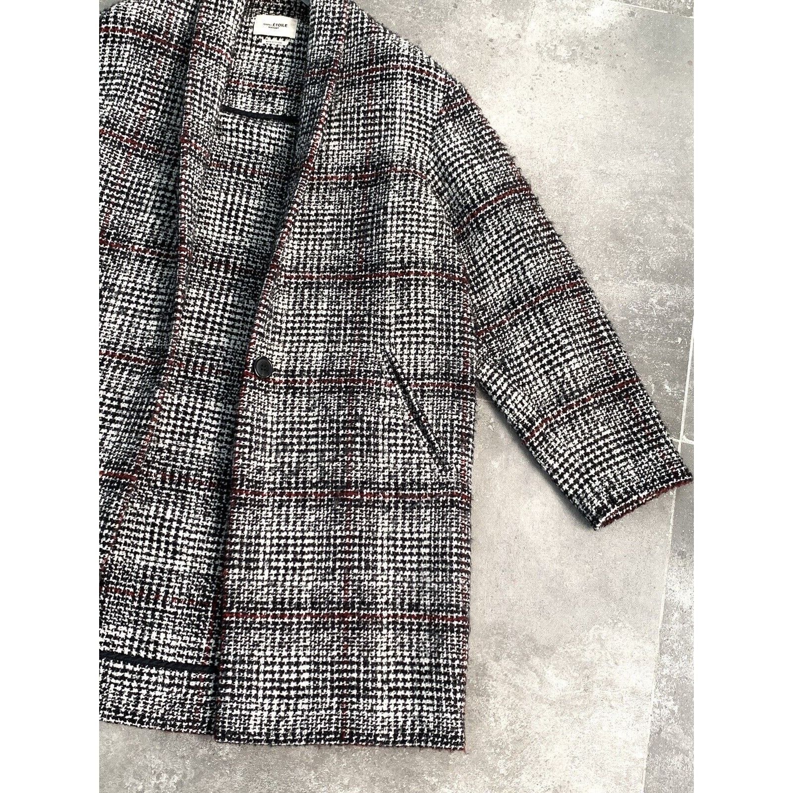 Designer × Isabel Marant Etoile ISABEL MARANT ETOILE Wool Tweed Trench Coat EU 38 UK 10 S-M Size M / US 6-8 / IT 42-44 - 12 Thumbnail