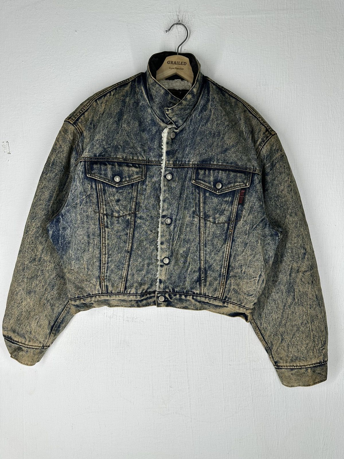 Wrangler Vintage Wrangler Euro Blue System Distred Denim Jacket Size US L / EU 52-54 / 3 - 1 Thumbnail