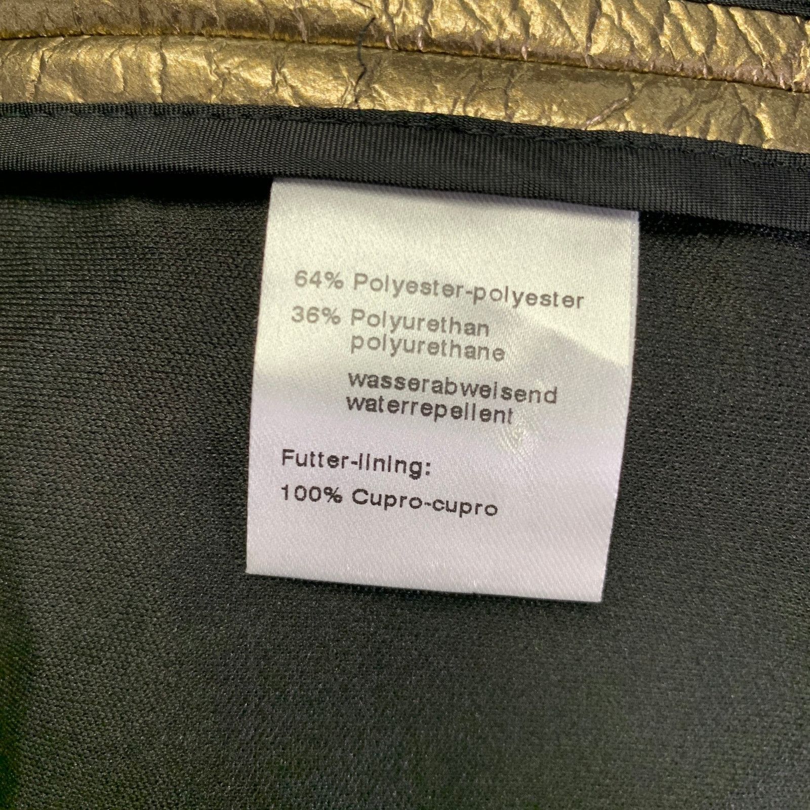 Akris AKRIS Size 12 Gold Polyester Blend Metallic Trench Coat Size XL / US 12-14 / IT 48-50 - 7 Thumbnail