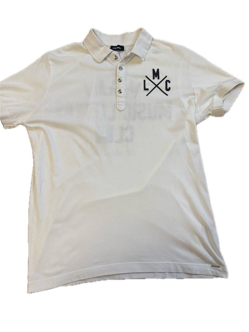 Diesel Diesel “Miami Music Lovers Club” Polo Shirt – White – Size M Size US M / EU 48-50 / 2 - 19 Thumbnail