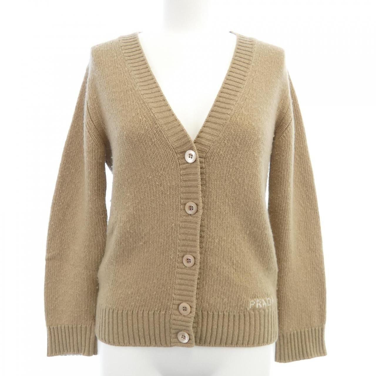 Prada Prada Prada P25I56 R212 Cashmere Blend Cardigan Others Tops P25I56 R212 DUTY FREE for USA Size ONE SIZE - 1 Thumbnail