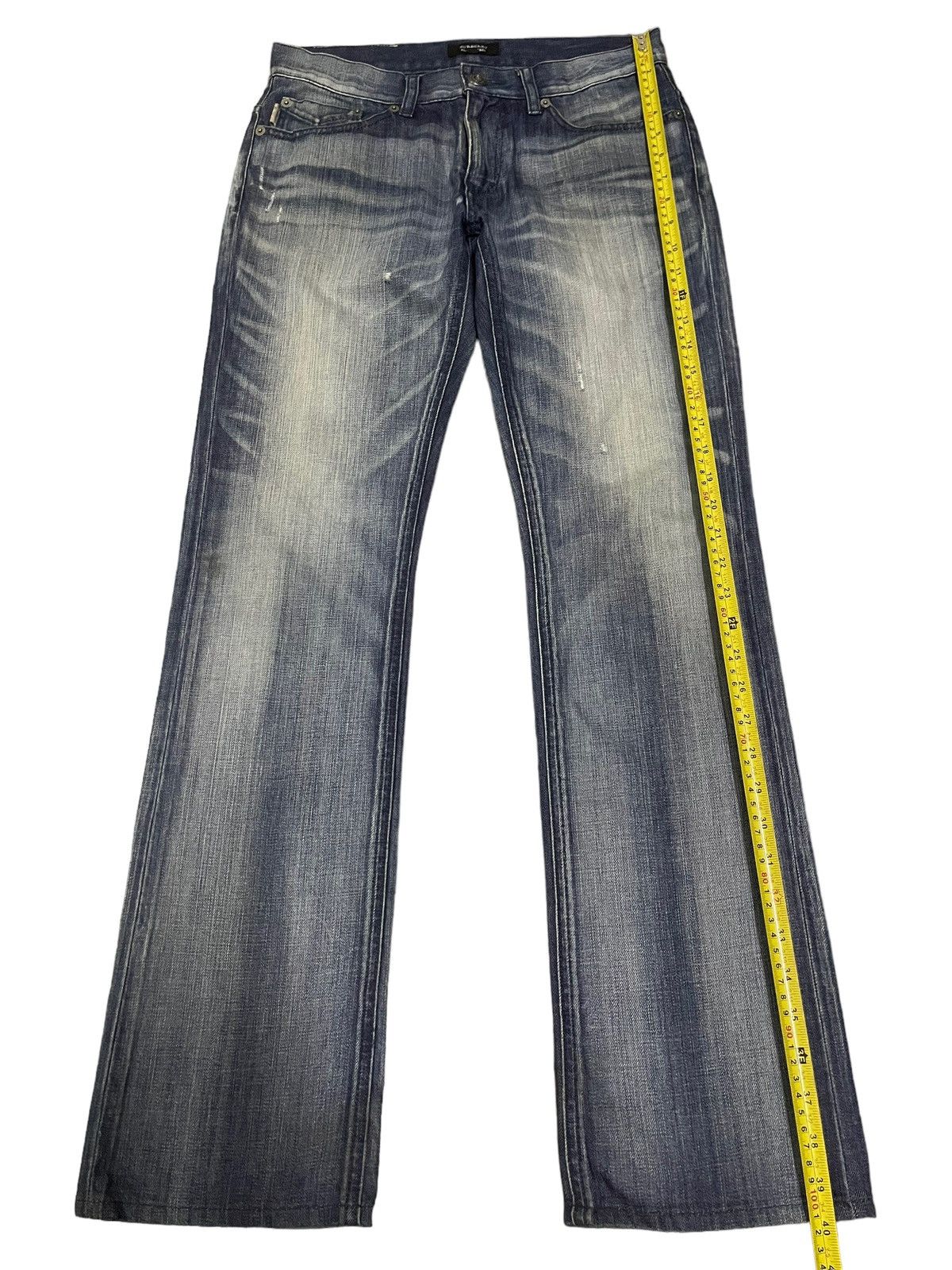Burberry Vintage Burberry Black Label Blue Wash Flare Jeans Size US 30 / EU 46 - 12 Thumbnail