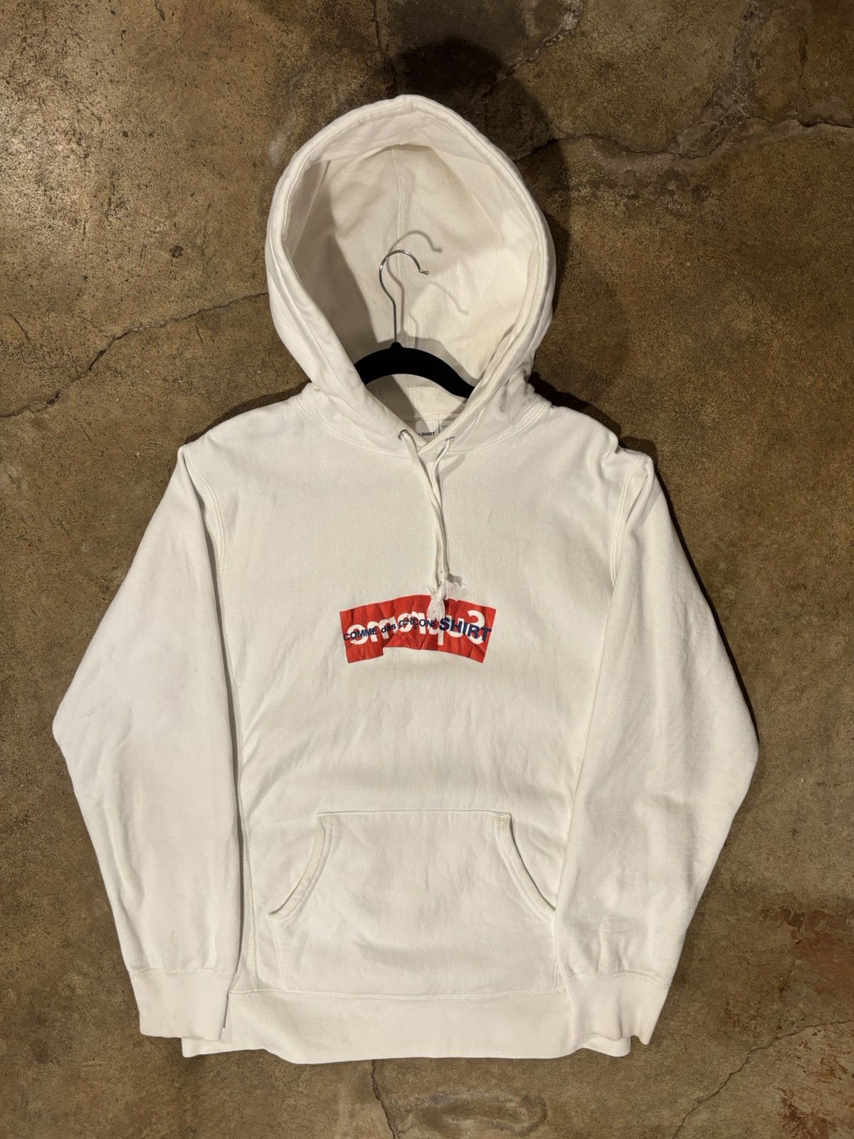 Comme des Garcons SHIRT × Supreme CDG x Supreme Backwards Box Logo Hoodie Size US L / EU 52-54 / 3 - 1 Thumbnail