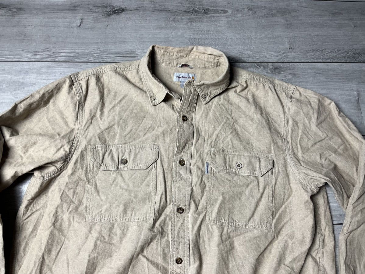 Carhartt Vintage Carhartt work shirt size XLarge Size US XL / EU 56 / 4 - 3 Thumbnail