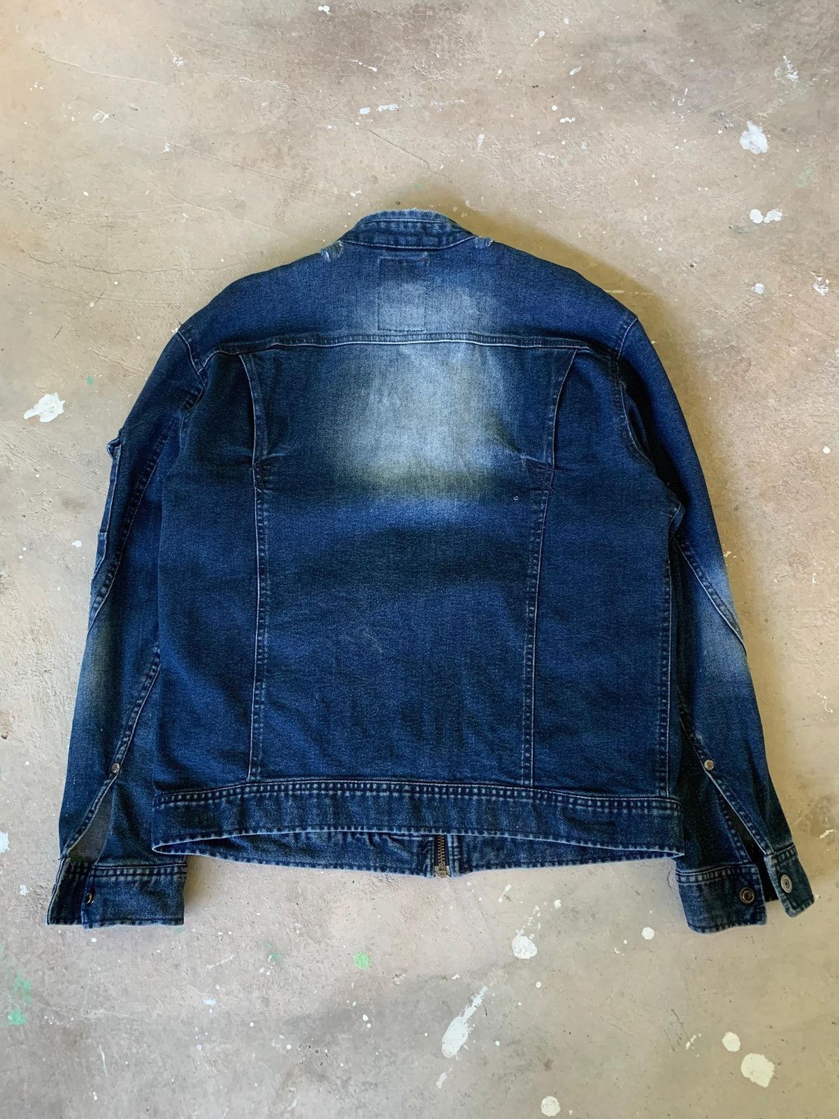 Japanese Brand I’Z Frontier 7570 Distressed Denim Rider Jacket Size US M / EU 48-50 / 2 - 11 Thumbnail