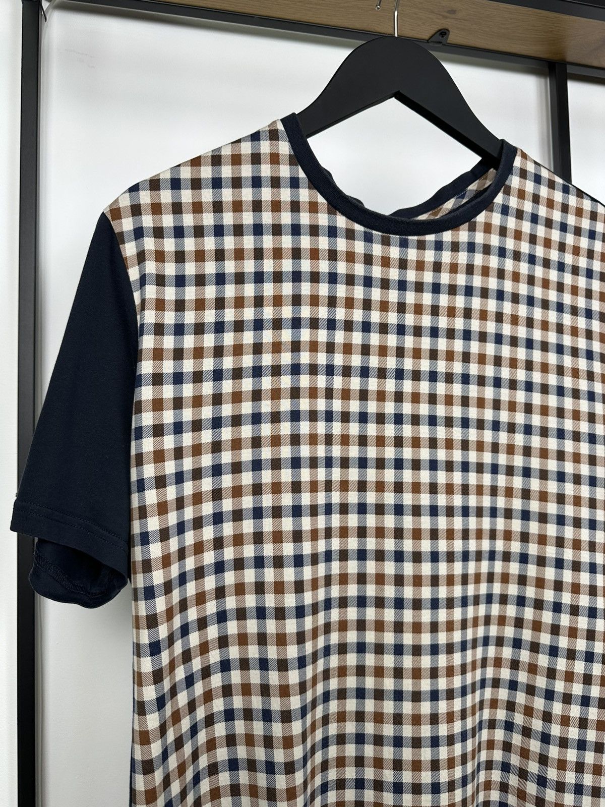 Aquascutum Aquascutum Monogram Checkered T-shirt Vintage Men’s XL Logo Size US XL / EU 56 / 4 - 2 Thumbnail