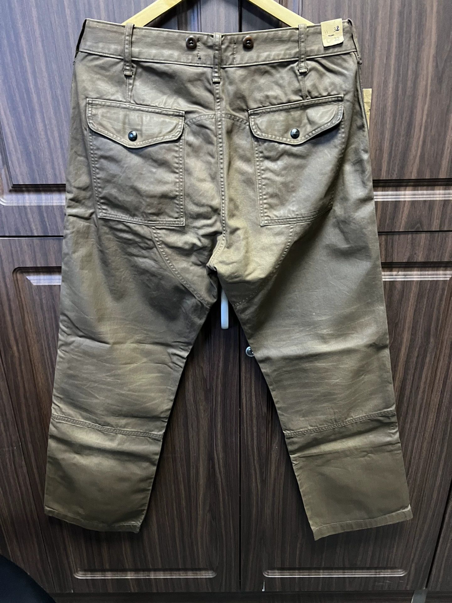 RRL Ralph Lauren RRL Oil Wax Military Long Pants Denim Jeans Size US 32 / EU 48 - 1 Thumbnail