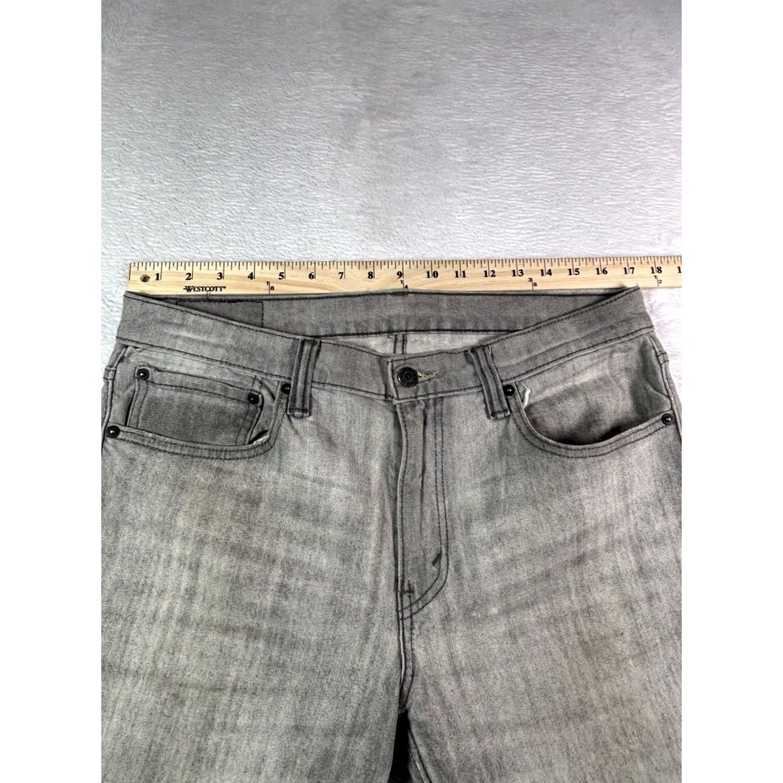 Levi's Levi's 511 Jeans Slim Straight Regular 34x24 Gray Distressed 5-Pocket Denim Boys? No—Men 34x32 Size US 34 / EU 50 - 7 Thumbnail