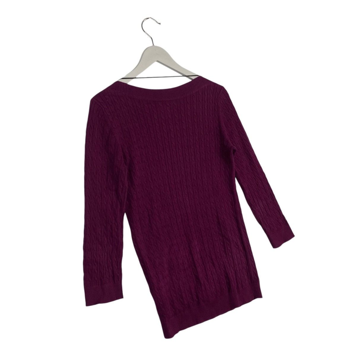 Designer × Tommy Hilfiger × Vintage Vintage Tommy Hilfiger Sweater Ladies Large Purple Size M / US 6-8 / IT 42-44 - 7 Thumbnail