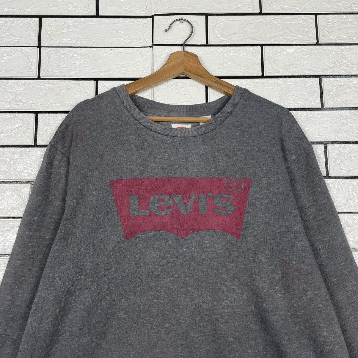 Levi's Levis Big Logo Crewneck Sweatshirt Size US XL / EU 56 / 4 - 2 Thumbnail