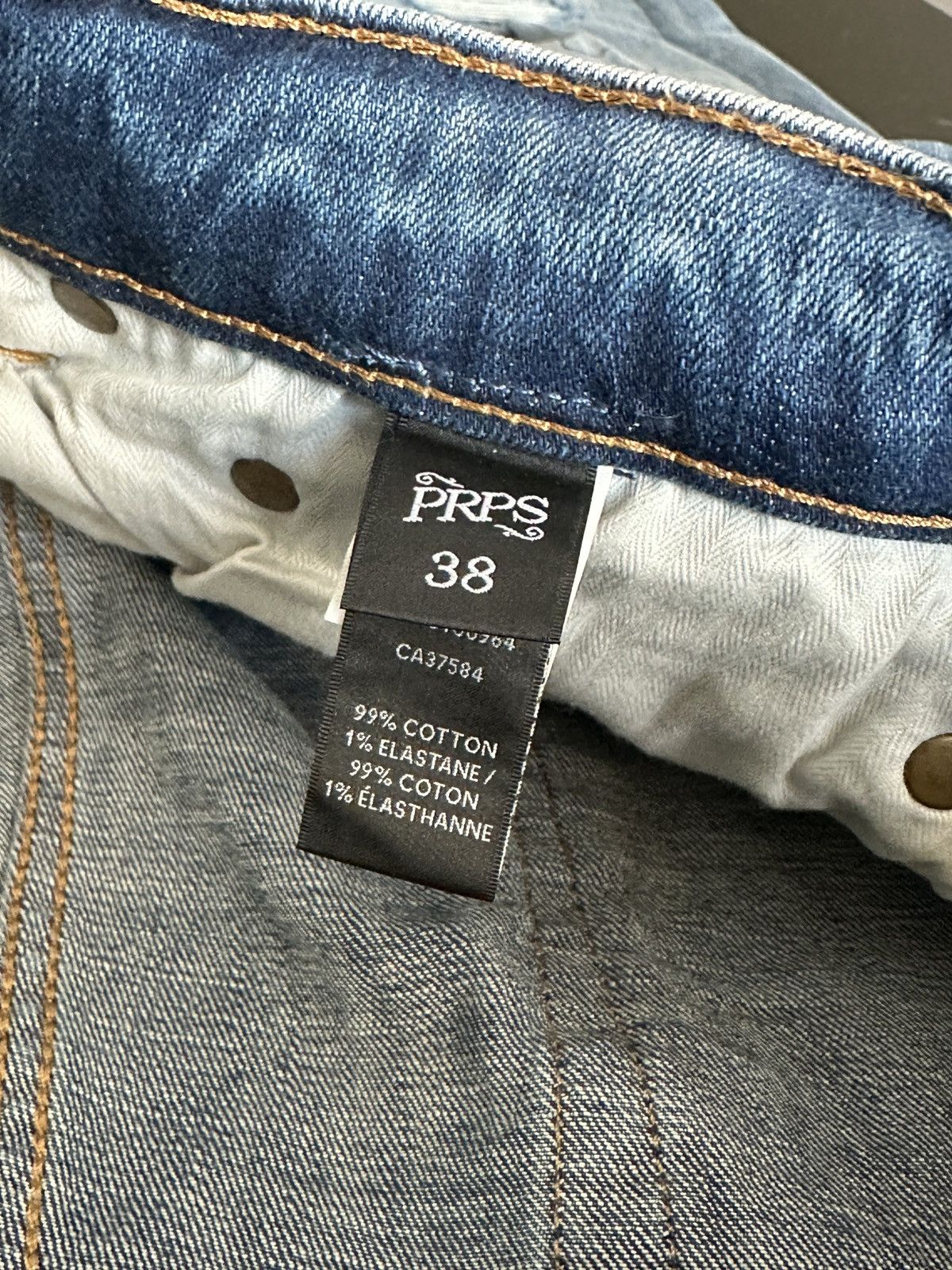 Prps PRPS “Sorry” Distressed Jeans – Size 38 Size US 38 / EU 54 - 8 Thumbnail