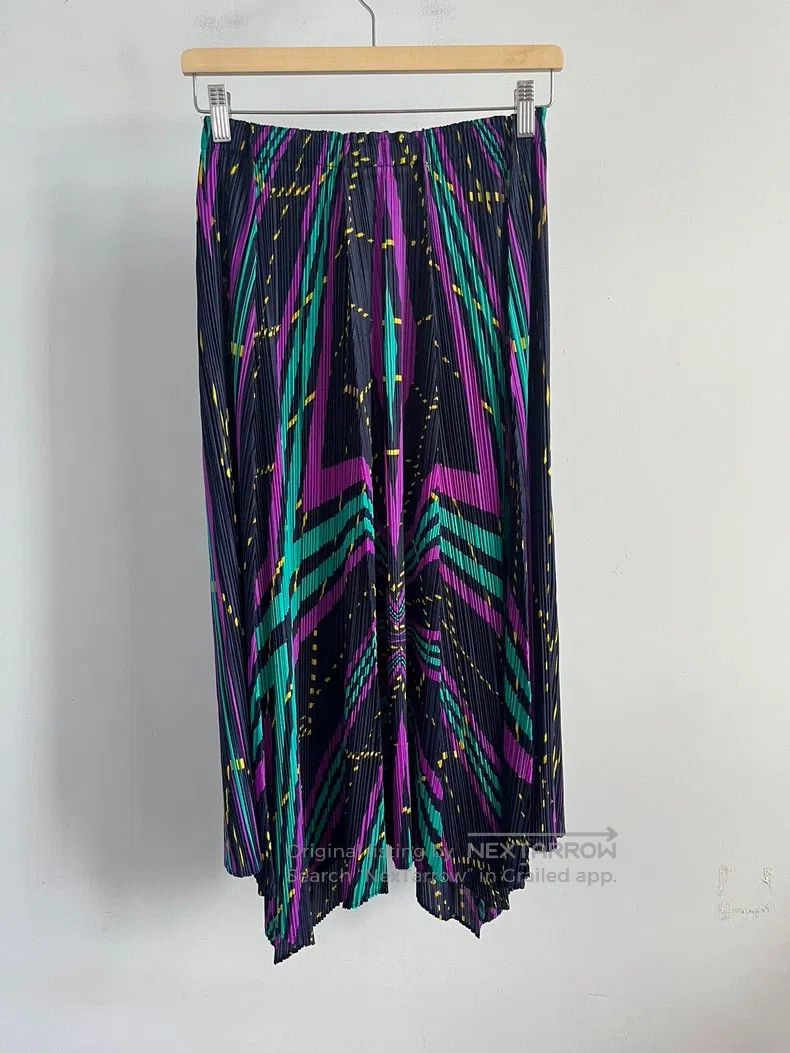 Issey Miyake Issey Miyake Purple Midi Skirt Size 25" / US 0 / IT 36 - 2 Thumbnail