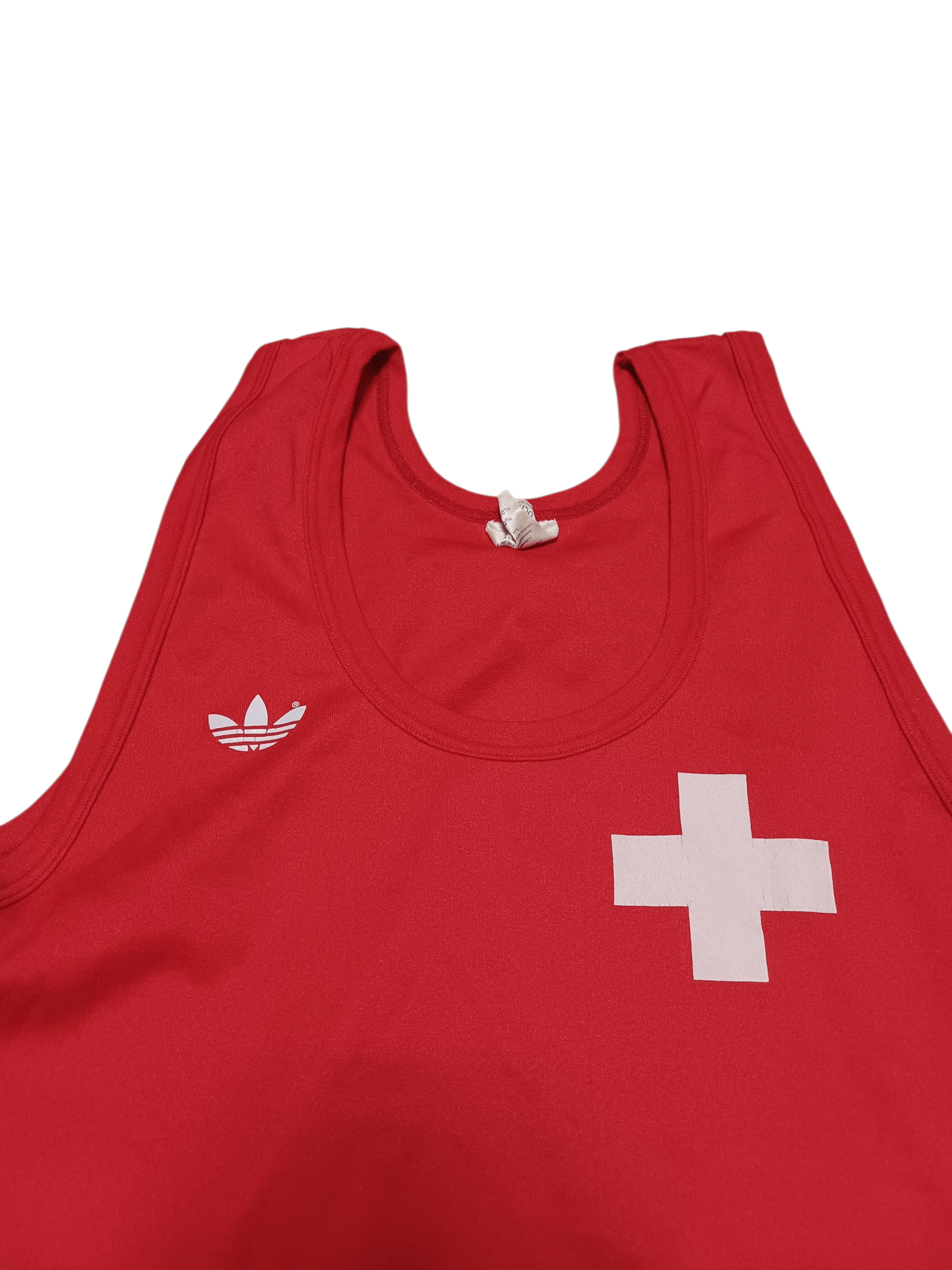 Adidas SWITZERLAND ADIDAS VINTAGE 80S 70S BASKETBALL JERSEY Size US M / EU 48-50 / 2 - 2 Thumbnail