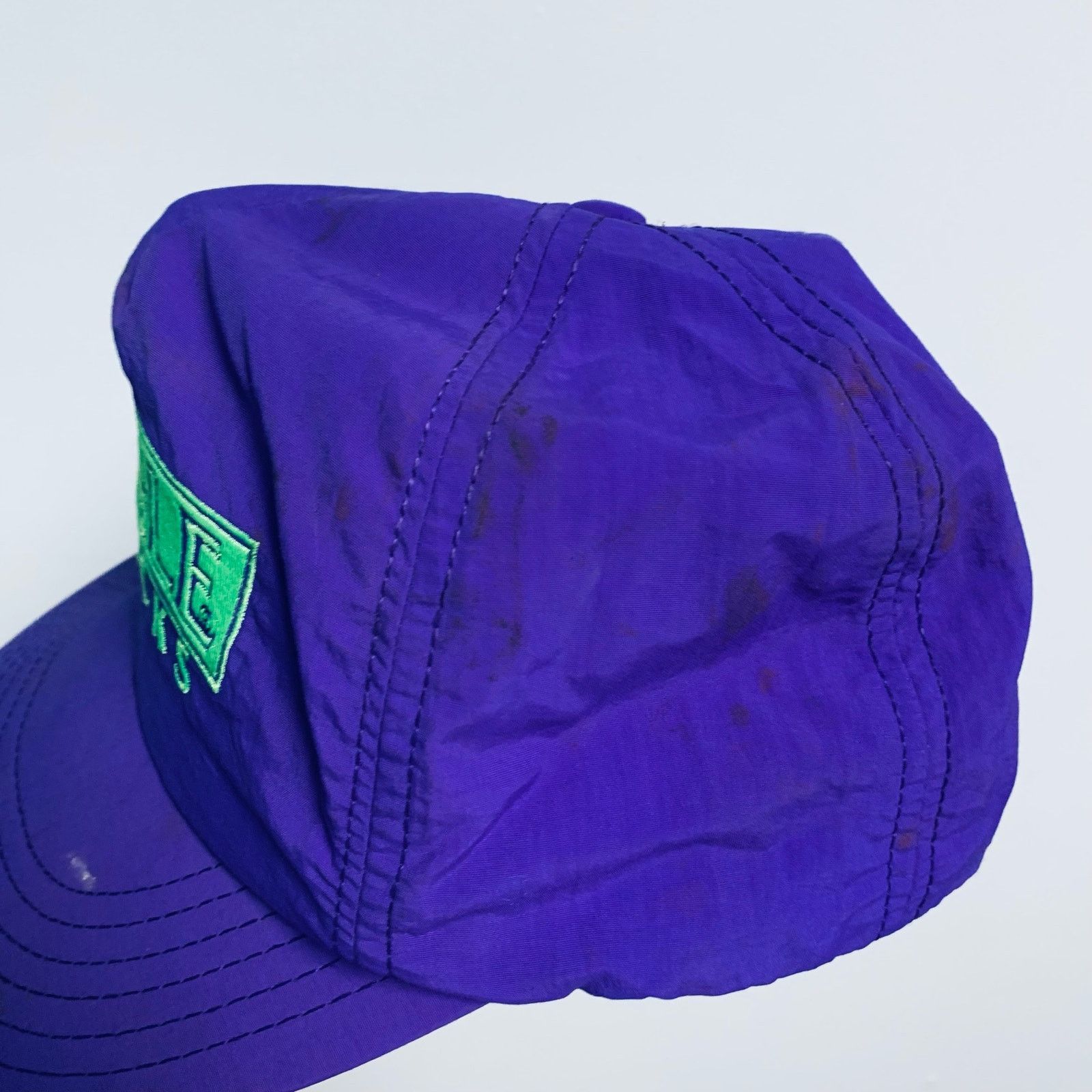 Vintage Vintage Eagle Snacks 90s Y2K Purple Lime Green Snapback Hat Size ONE SIZE - 2 Thumbnail