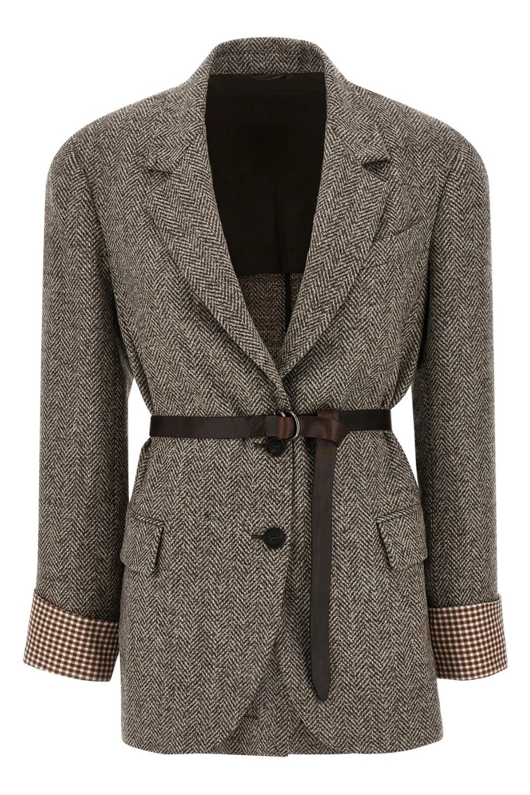 Brunello Cucinelli BRUNELLO CUCINELLI Lt Brown Wool Blazer New & Auth Size ONE SIZE - 1 Thumbnail