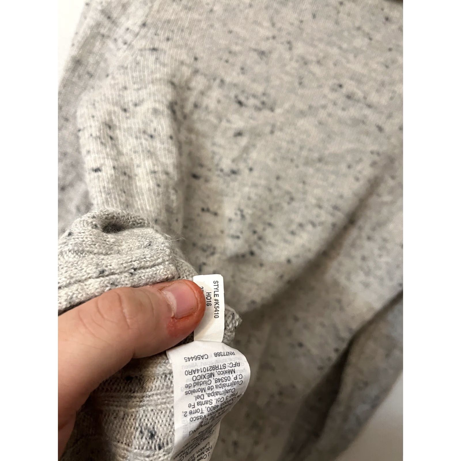 Madewell MADewell Gray Turtleneck Sweater Coziest Yarn Pullover XL Women Size XL / US 12-14 / IT 48-50 - 4 Thumbnail
