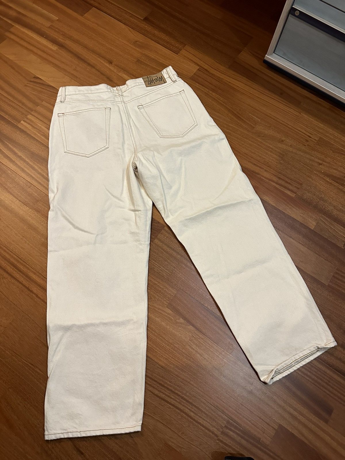 Stussy Stüssy Big OL’ Denim Pant White Size US 30 / EU 46 - 2 Thumbnail