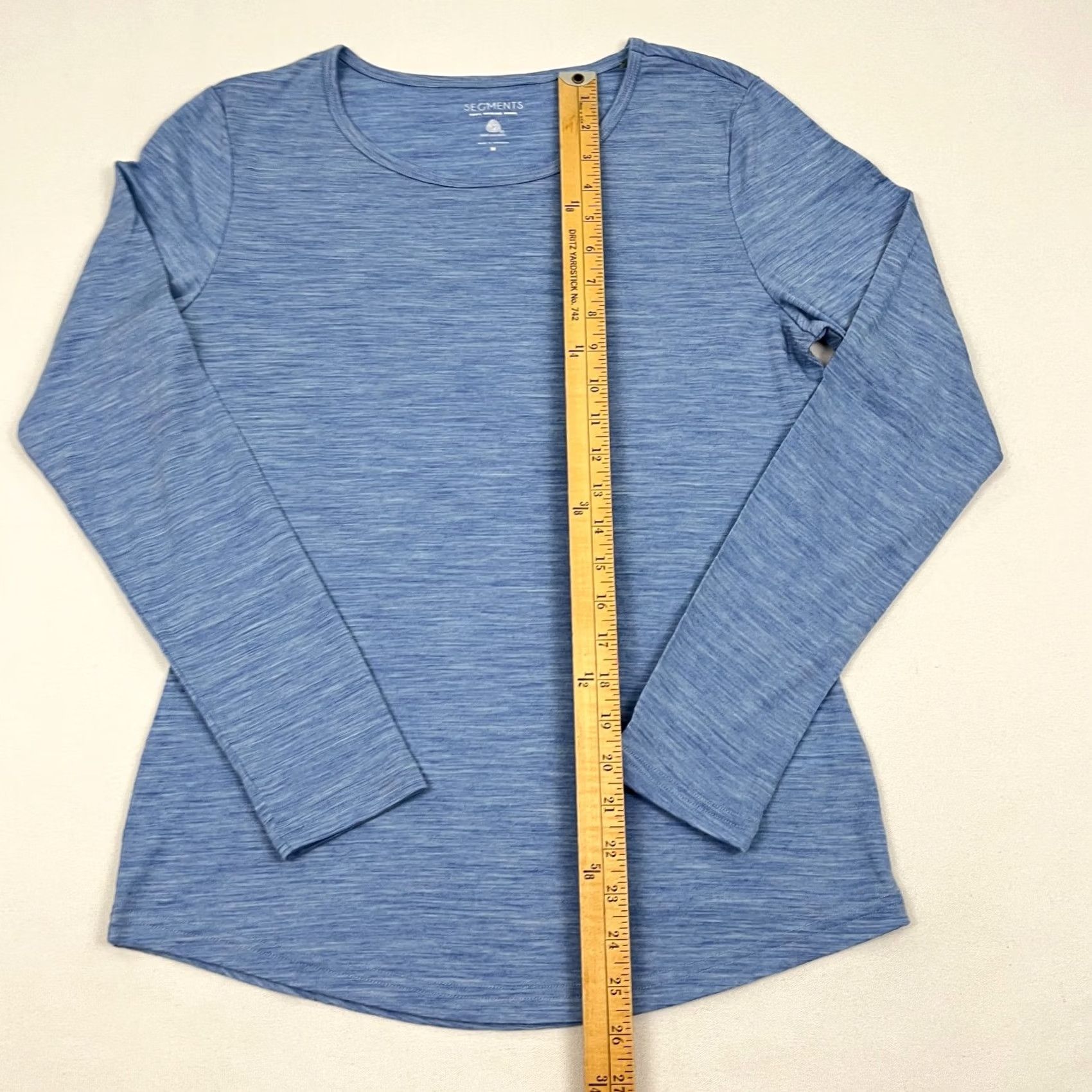 Layer 8 Seg'ments Shirt Womens M Blue 100% Merino Wool Base Layer Hiking Outdoors Shirt Womens M Blue 100% Merino Wool Base Layer Hiking Outdoors Size M / US 6-8 / IT 42-44 - 3 Thumbnail