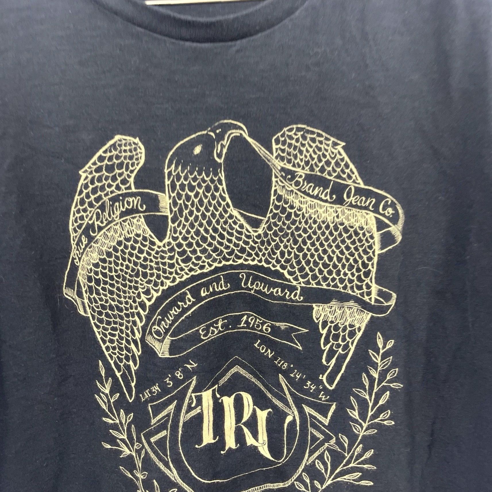 True Religion True Religion T Shirt Mens 2XL Black Eagle Logo 90s Y2k Crew Neck Streetwear Size US XXL / EU 58 / 5 - 5 Thumbnail