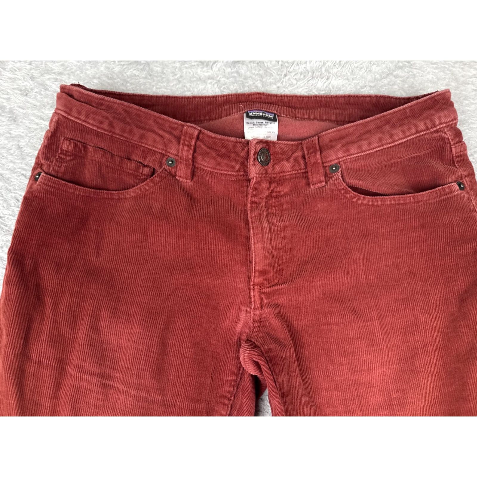 Patagonia Patagonia Pants Womens Slim Straight Corduroy 29 Red Organic Cotton Spandex Casual Pockets Logo Jeans Size 29" - 4 Thumbnail