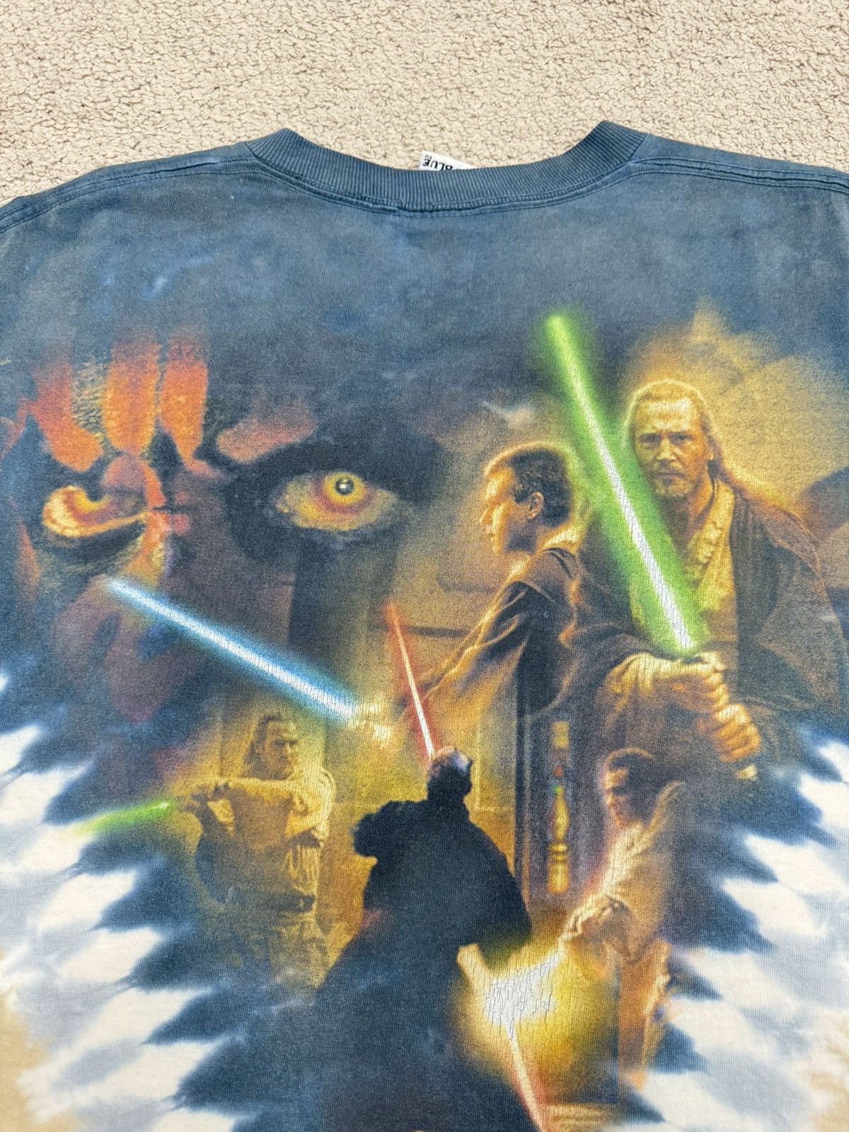 Liquid Blue Final Drop‼️ Vintage 90's Star Wars Episode I Darth Maul Size US XL / EU 56 / 4 - 14 Thumbnail