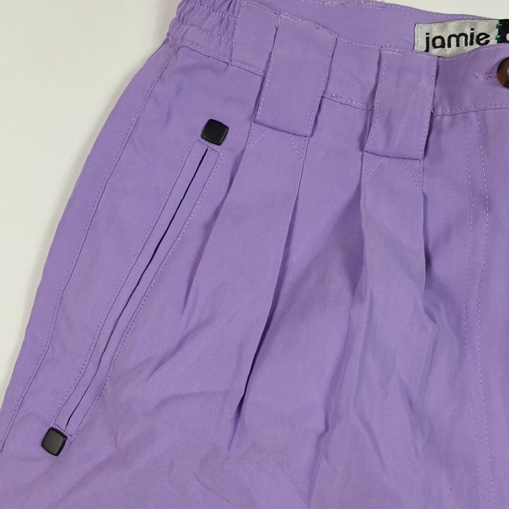 Vintage VINTAGE Retro High Waist Purple Pleated Womens Size 2 Relaxed Chino Outdoor Golf Shorts Size 25" / US 0 / IT 36 - 3 Thumbnail