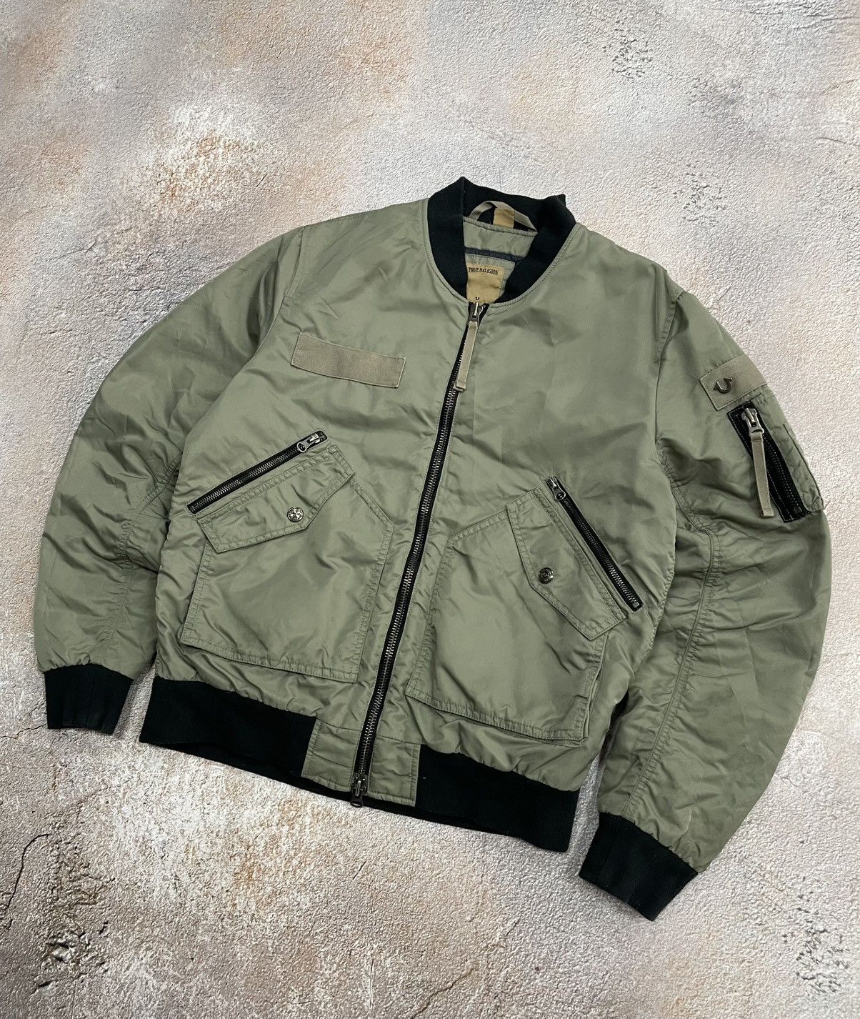 True Religion True Religion Multipocket Cargo Khaki Bomber Size US L / EU 52-54 / 3 - 2 Thumbnail