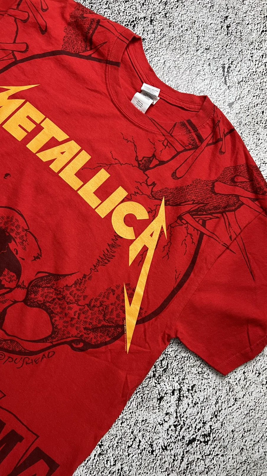 Gildan Metallica damage inc pushead overprinted gildan 2018 tee Size US L / EU 52-54 / 3 - 2 Thumbnail
