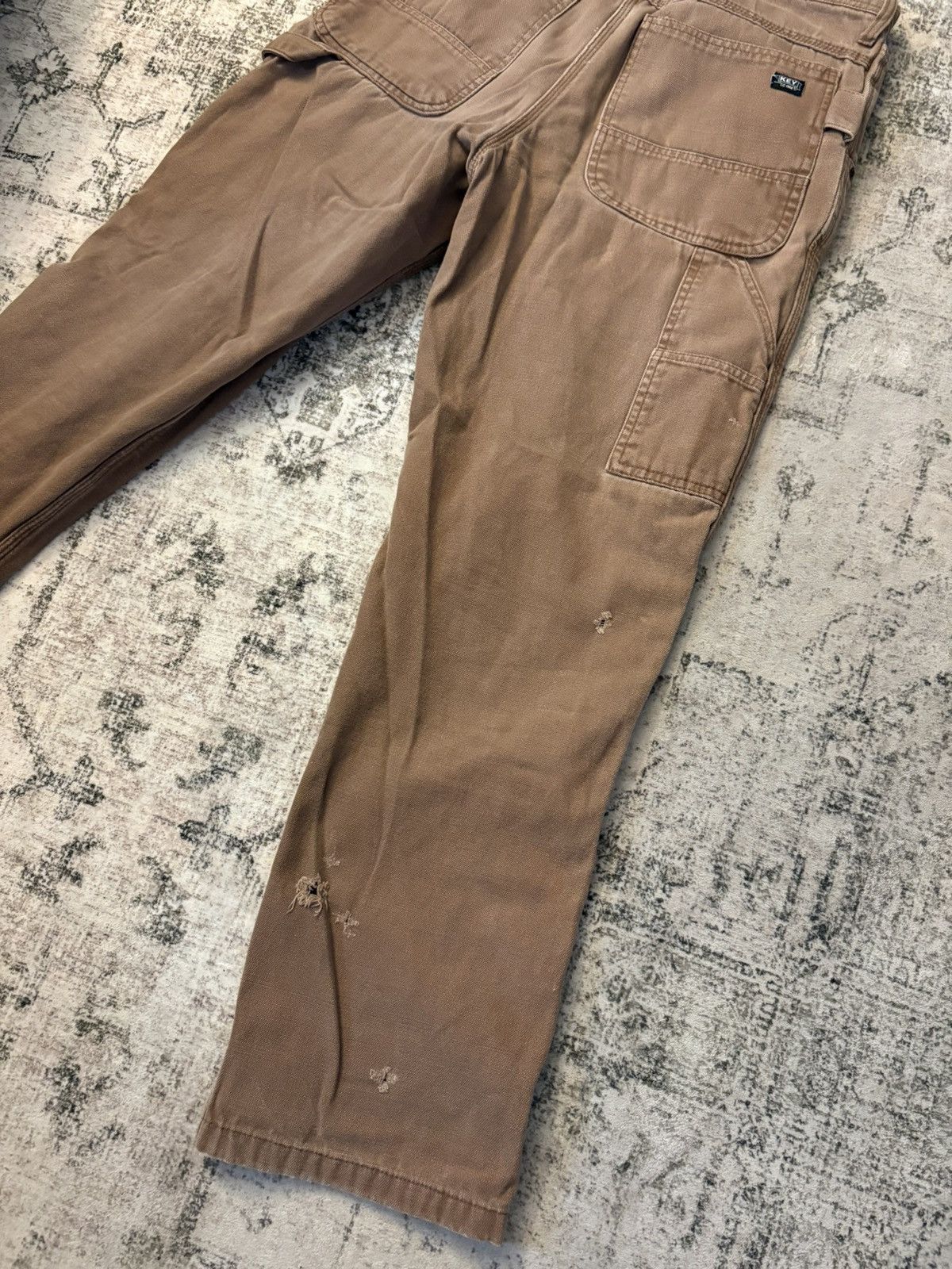Tan Carpenter Pants Distressed in Beige, Men's (Size 32) — image 6 of 6