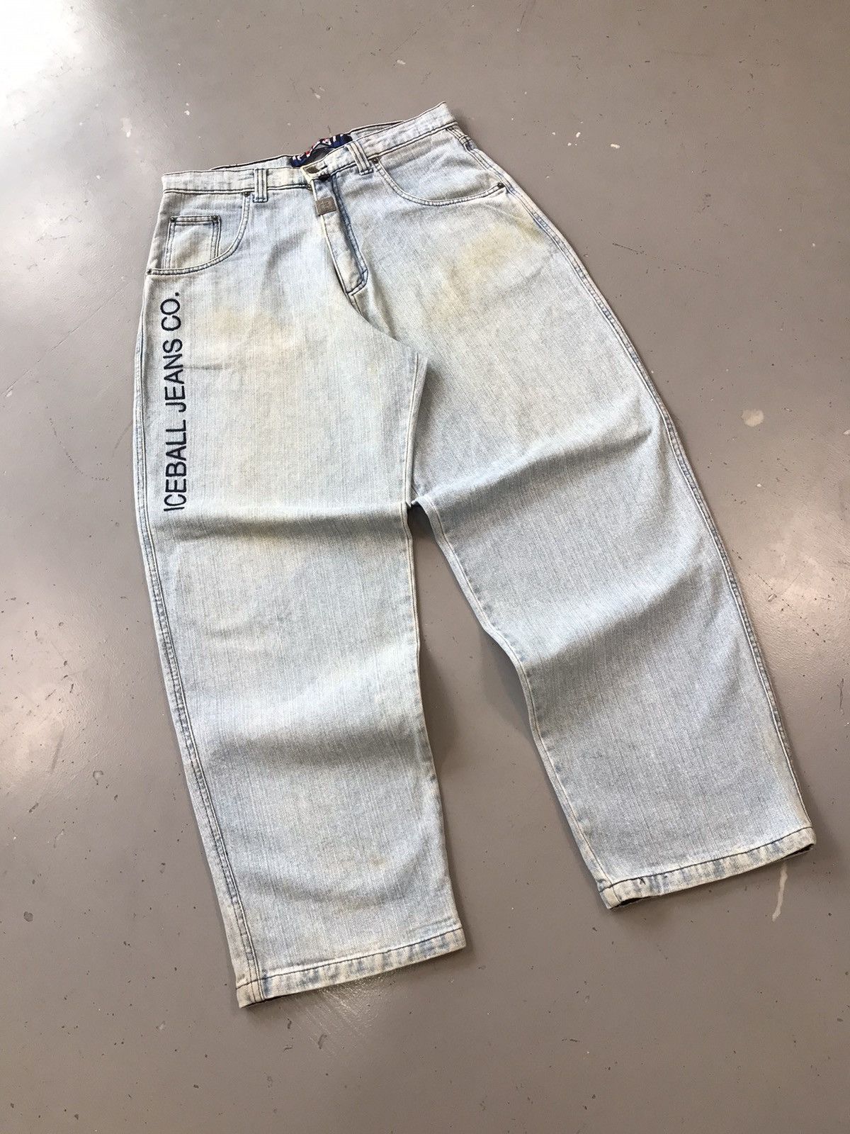 JNCO × Southpole × Vintage Vintage ice ball SpellOut baggy denim Size US 34 / EU 50 - 3 Thumbnail