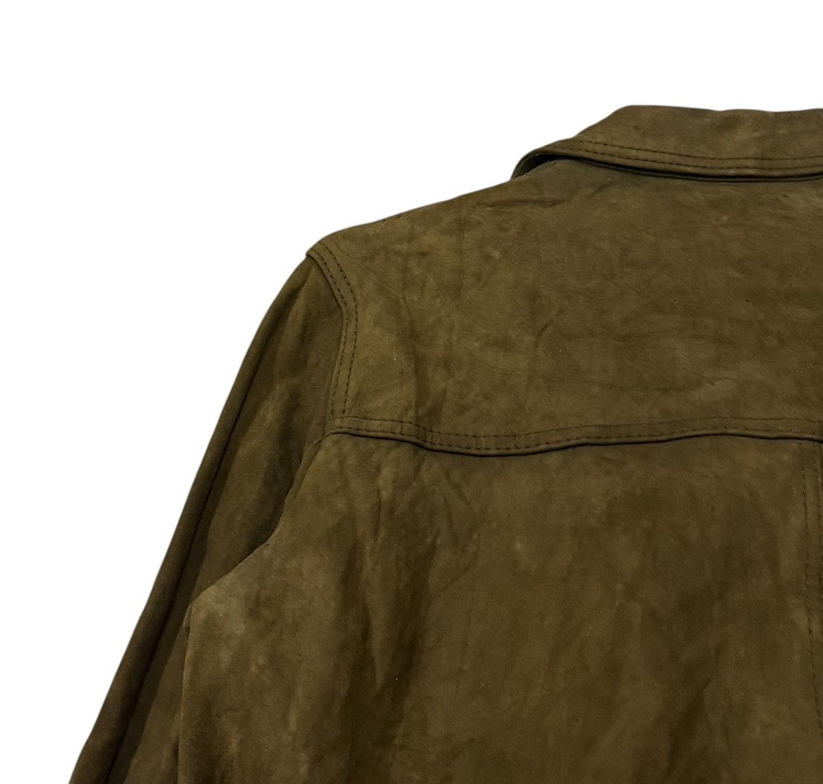 Leather Vintage Echt Leder Made In Germany Buttons Leather Jacket Size US M / EU 48-50 / 2 - 12 Thumbnail