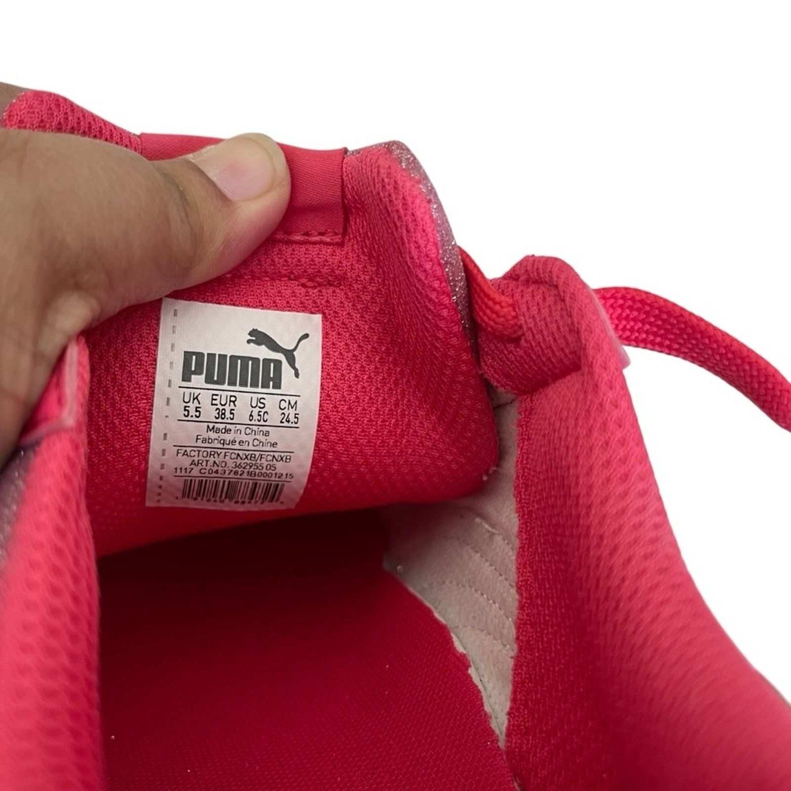 Puma Puma Glitter Lace-up Sneakers Pink and White Size 6.5 Medium Size US 6.5 / IT 36.5 - 6 Thumbnail