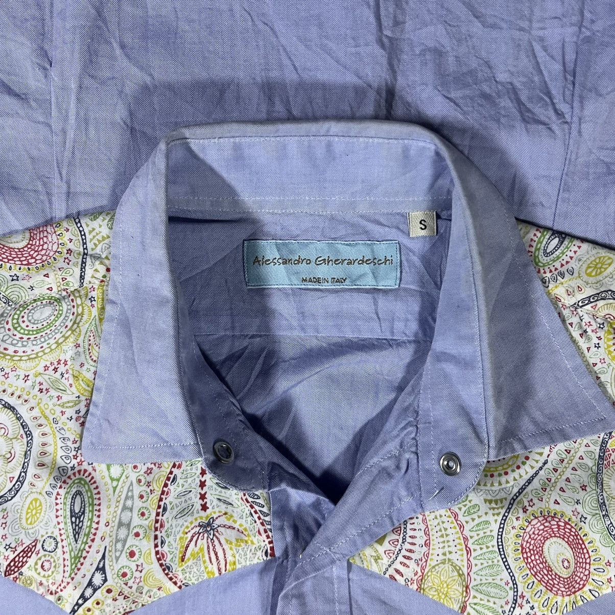 Japanese Brand Alessandro Gherardeschi Button Up Shirt Paisley Pattern Size US S / EU 44-46 / 1 - 4 Thumbnail