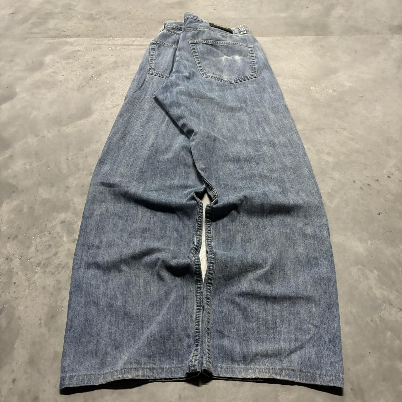 Japanese Brand × Vintage Crazy Vintage Y2K/2000s Grunge Medium Wash Denim Jeans! Size US 34 / EU 50 - 4 Thumbnail