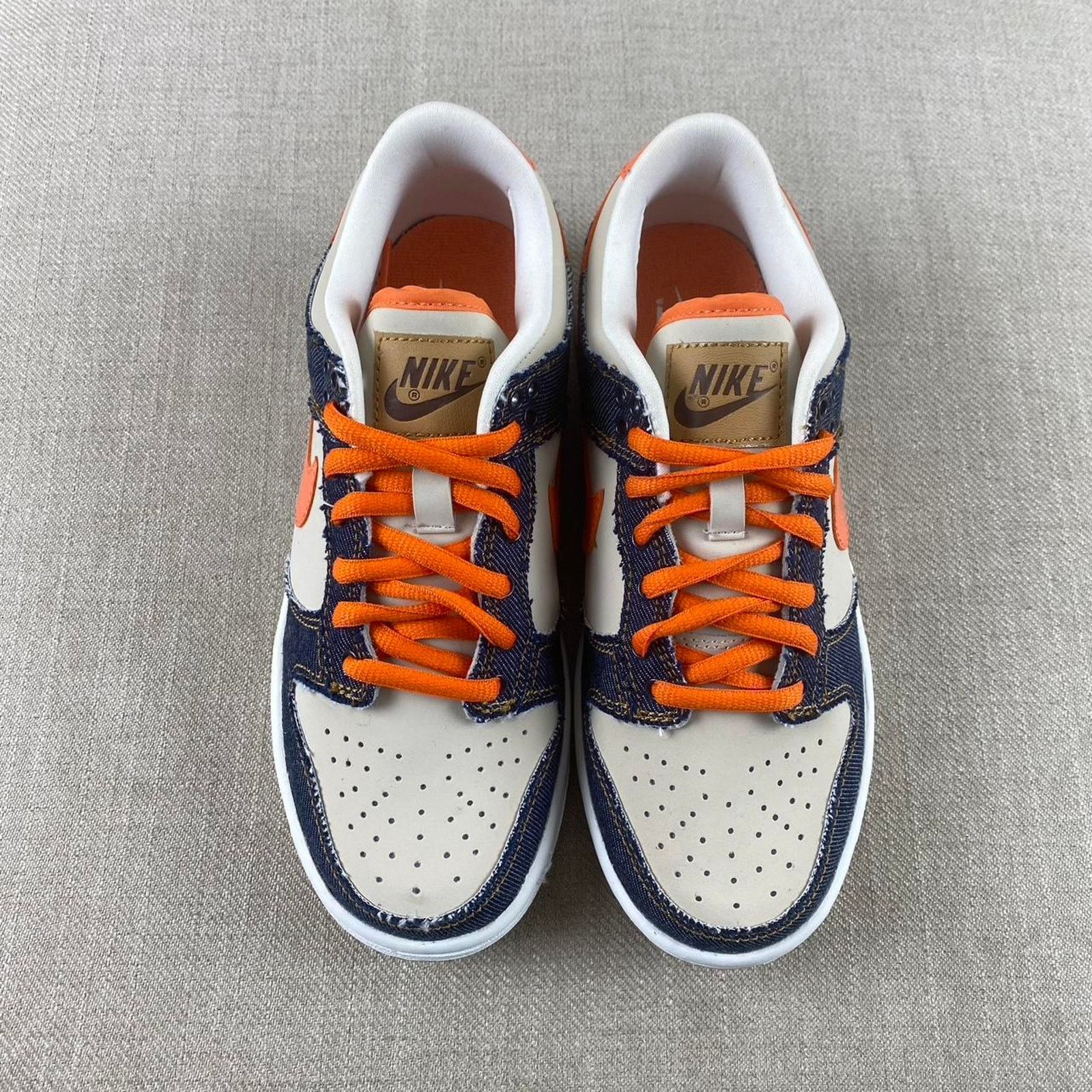 Nike 2007 Nike Dunk Low “Orange Denim” Size US 5.5 / IT 35.5 - 2 Thumbnail