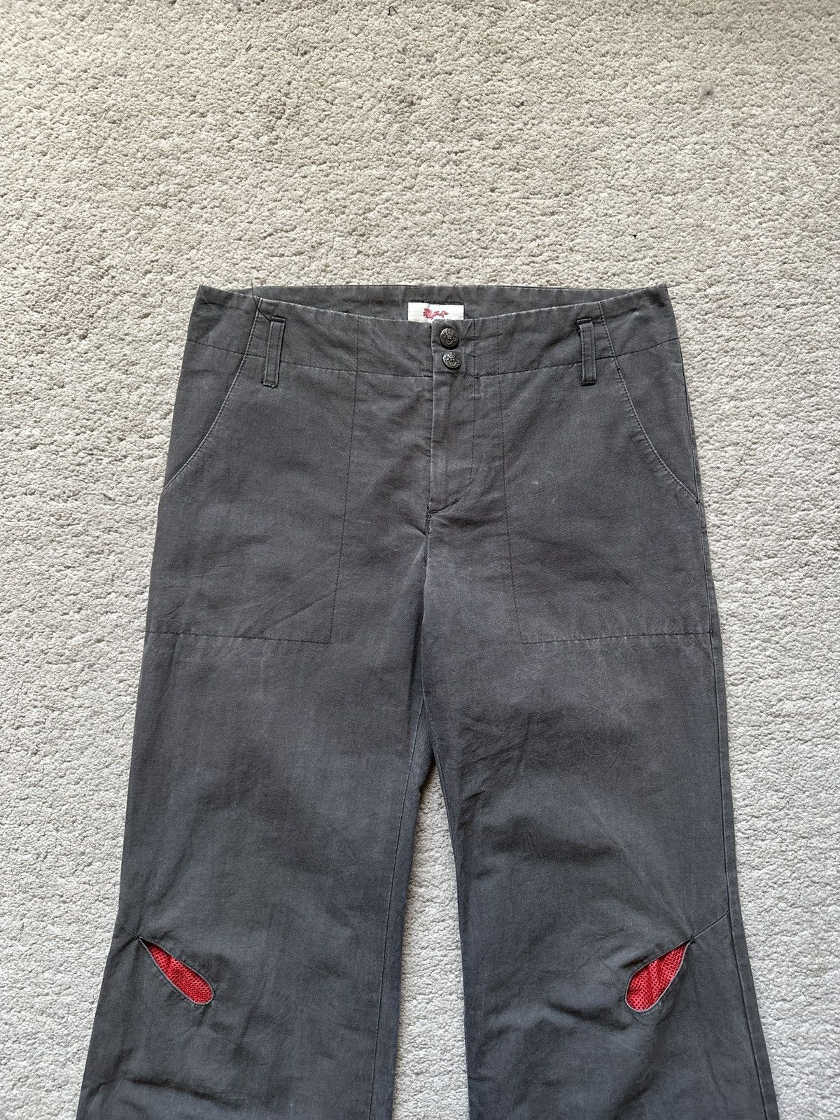Vivienne Tam 1990s Vivienne Tam eyes drop knee Parachute Pant Size 29" - 5 Thumbnail