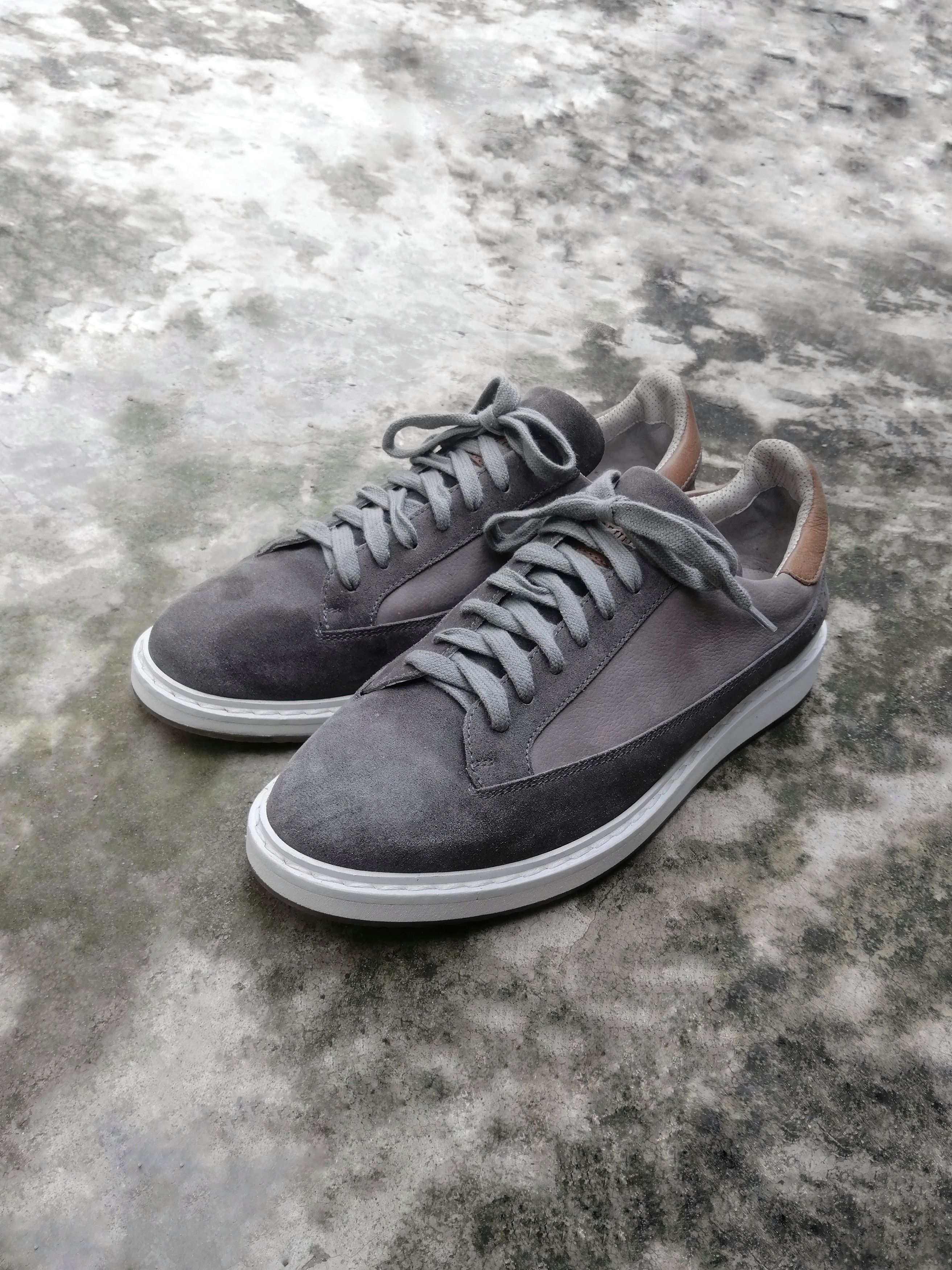 Brunello Cucinelli Brunello Cucinelli Light Gray Suede Low Trainers EU 41.5 Size US 8.5 / EU 41-42 - 4 Thumbnail