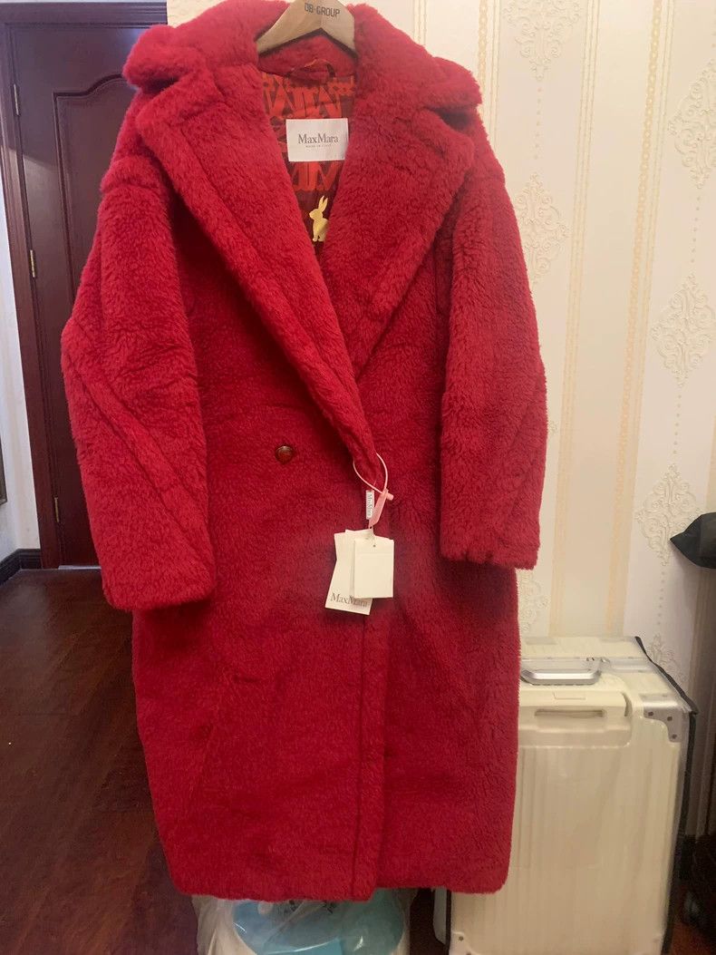 Max Mara Max Mara Red Year of the Rabbit Limited Teddy Coat Size S / US 4 / IT 40 - 1 Thumbnail
