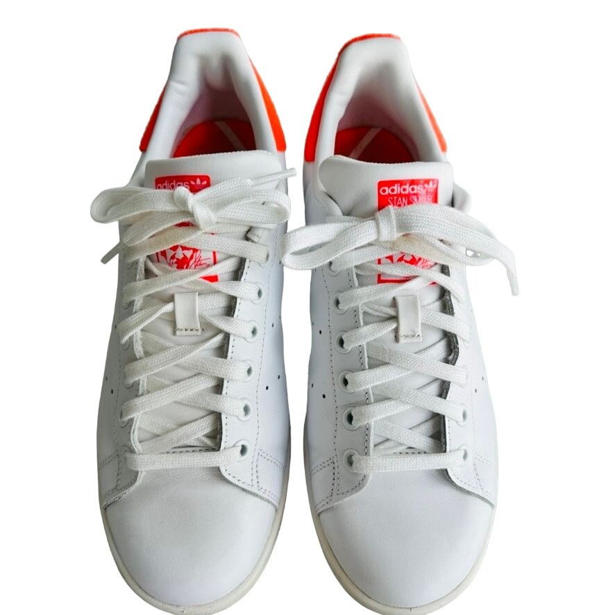 Adidas Adidas Stan Smith White Solar Red Tennis Ball Felt Size 8.5 Size US 9 / EU 42 - 2 Thumbnail