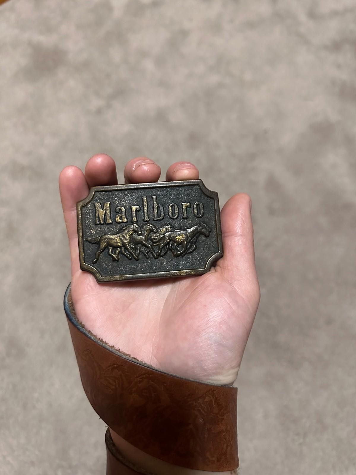Marlboro Marlboro leather vintage belt Brown Size ONE SIZE - 2 Thumbnail